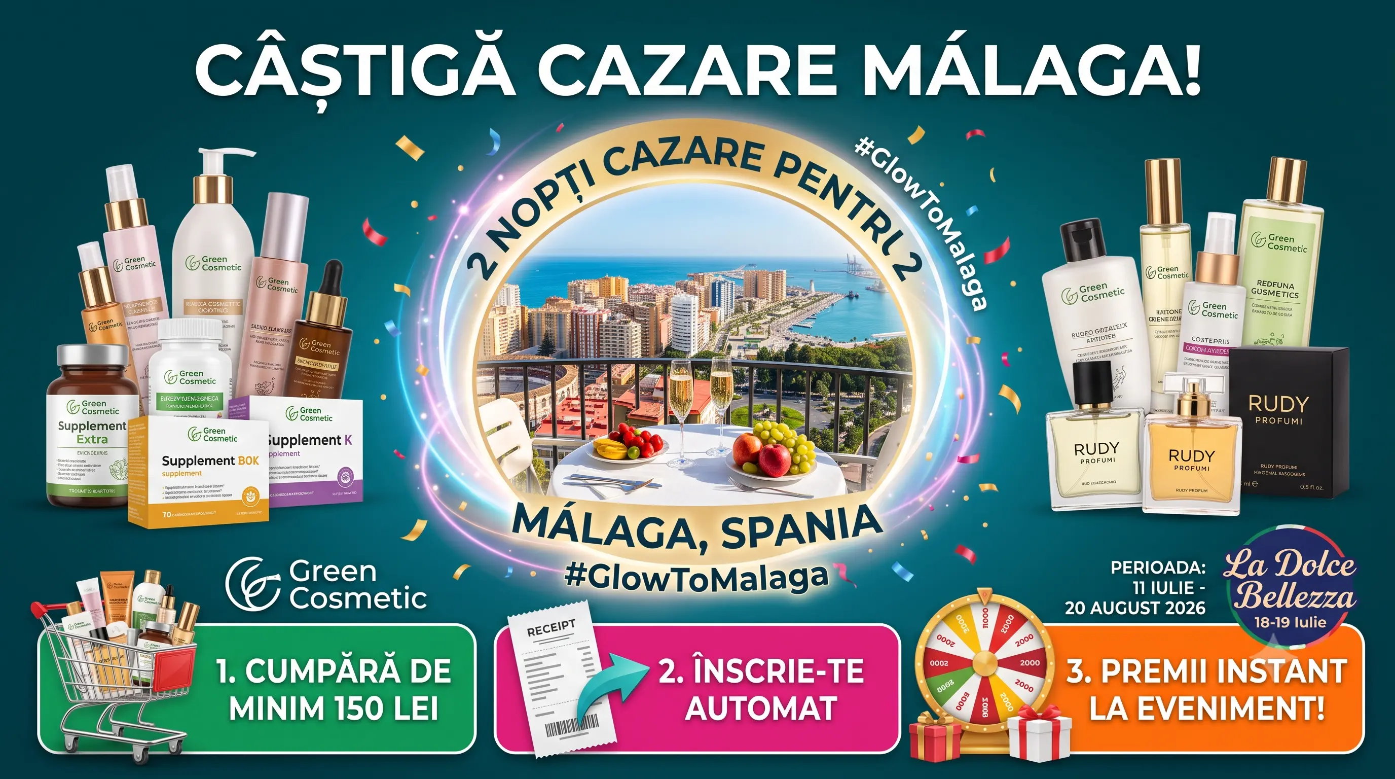 Concurs Green Cosmetic: Cumpără și câștigă vacanță în Málaga (până pe 20 August) - Concursier
