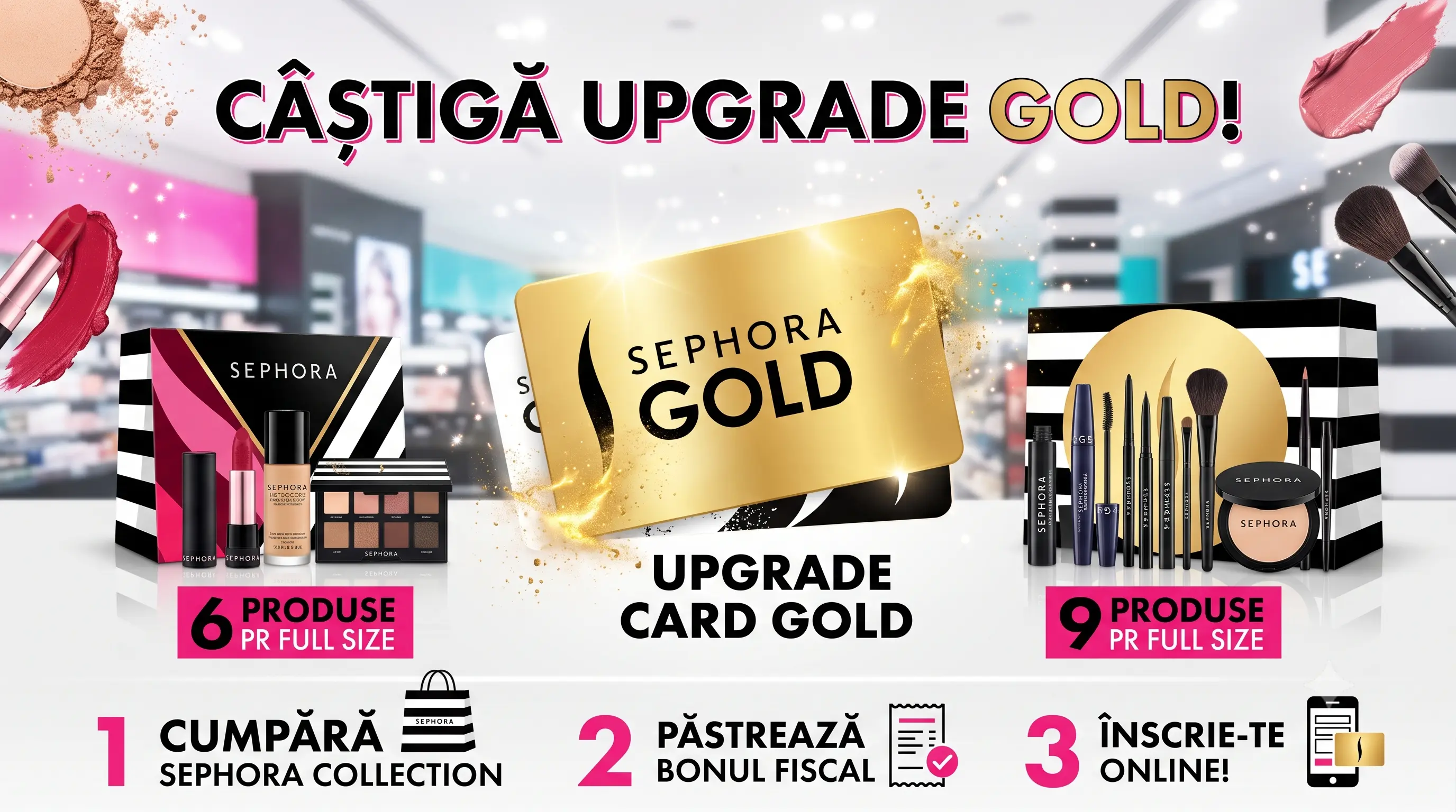 Concurs Concurs Sephora: Cumpără Sephora Collection și câștigă card Gold + produse...