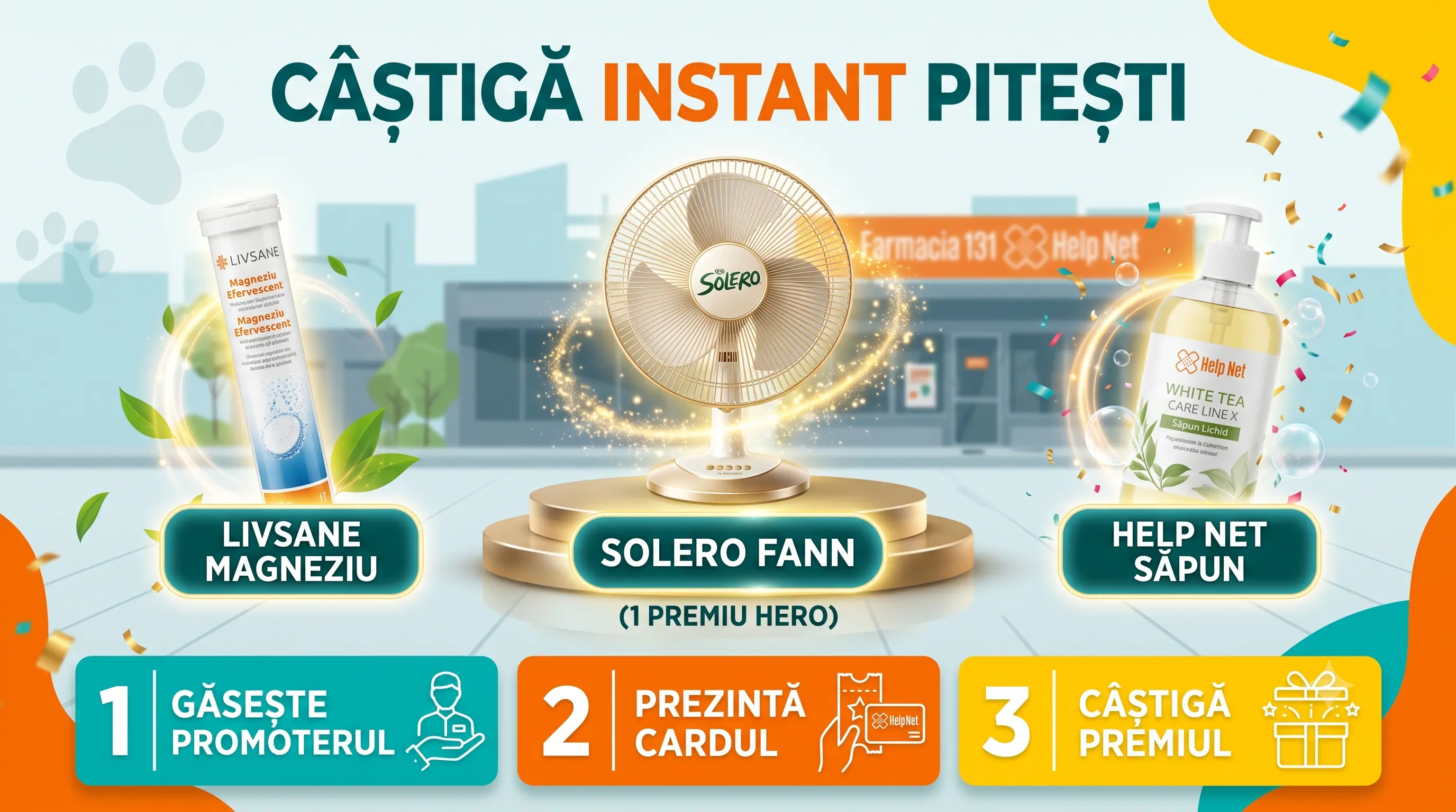 Concurs Help Net Pitești: Extrage și câștigă evantaie Solero (până pe 10 August)