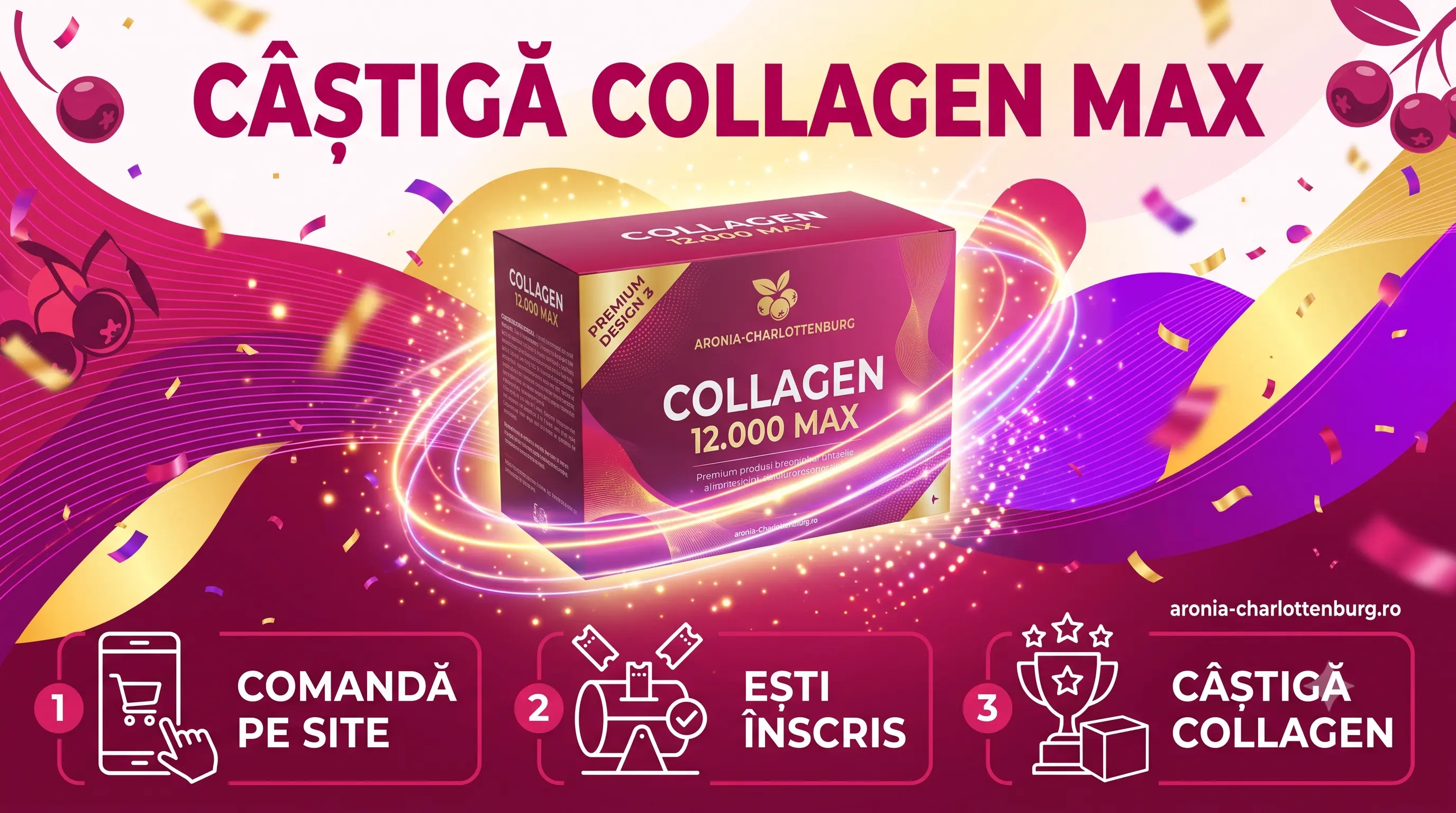 Concurs Concurs Aronia Charlottenburg: Cumpără și câștigă Collagen 12.000 MAX (până pe 31...