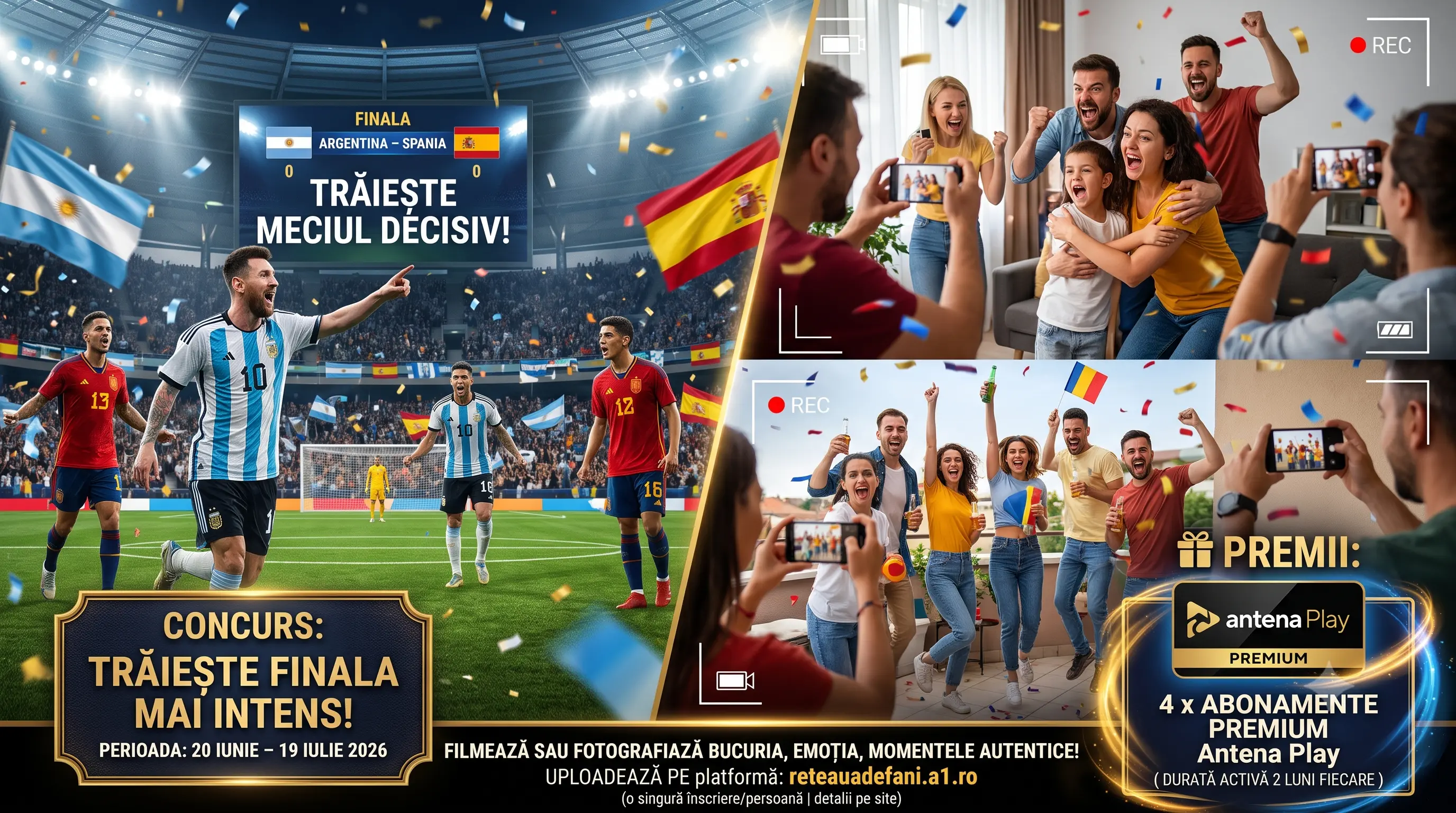 Concurs Reteaua de Fani - Castiga Abonament Antena Play Premium (până pe 19 iulie)