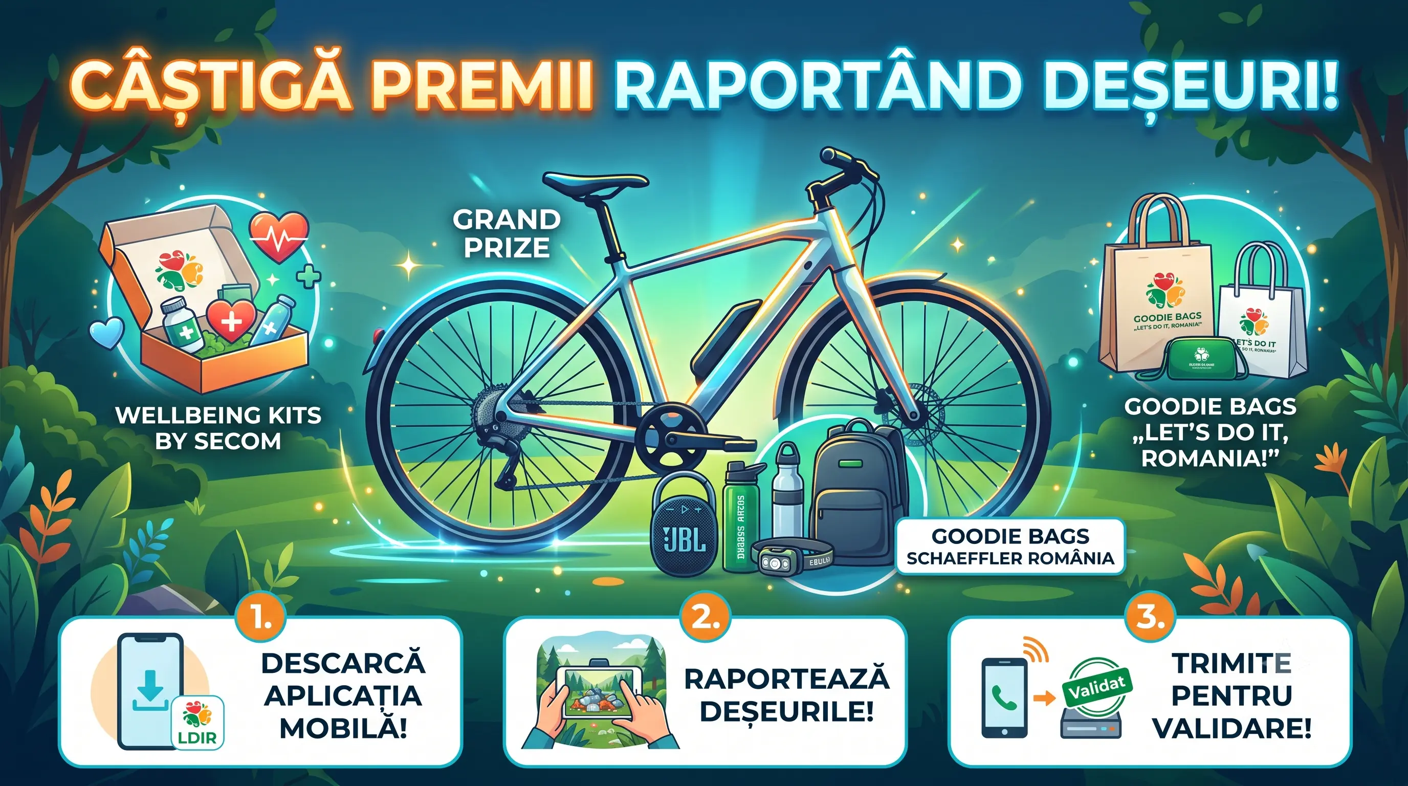 Concurs Let’s Do It, Romania! Raportează deșeuri și câștigă o bicicletă (până pe 31 august)...