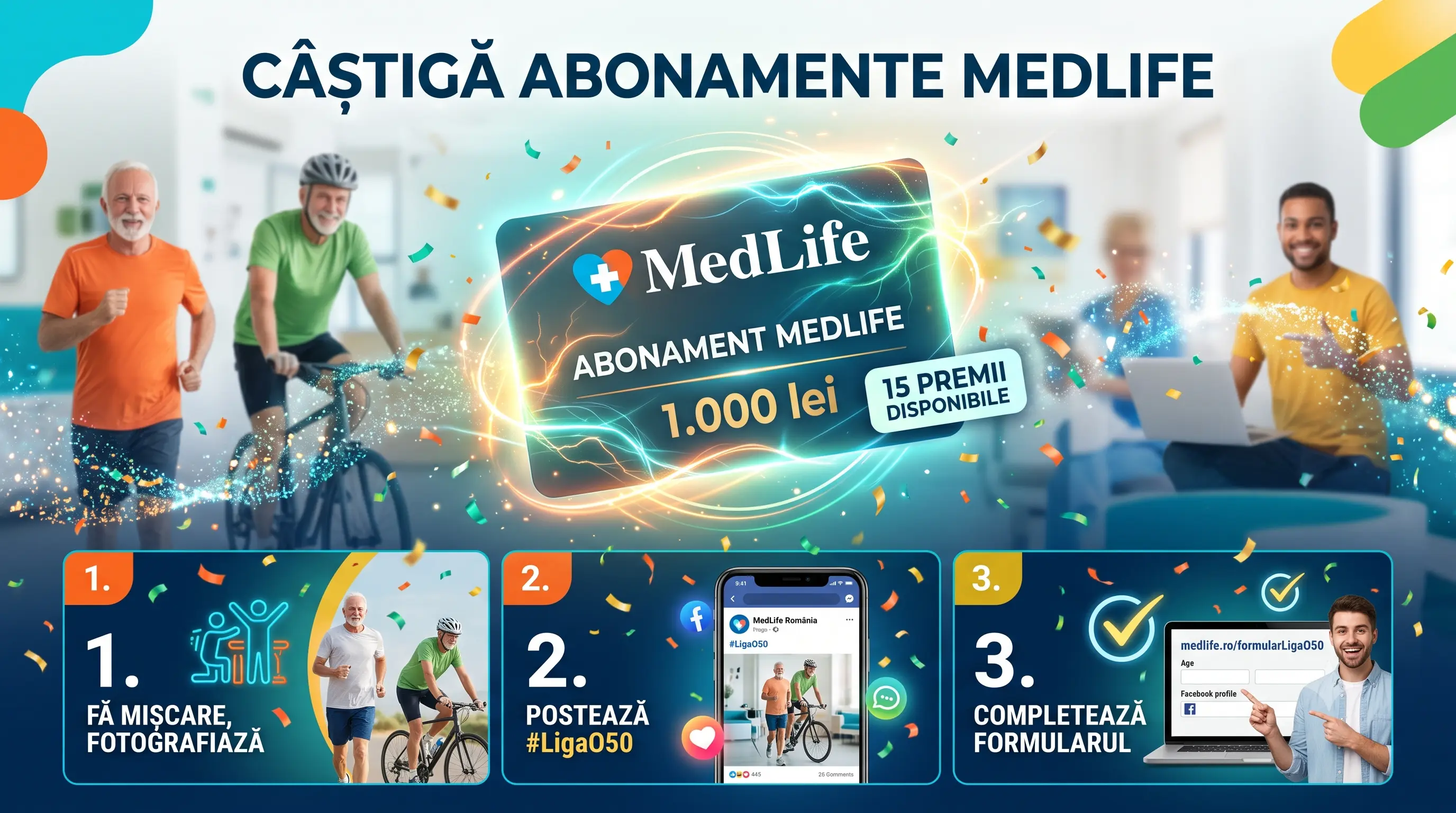 Concurs MedLife România - Postează mișcarea și câștigă abonament medical (până pe 12...