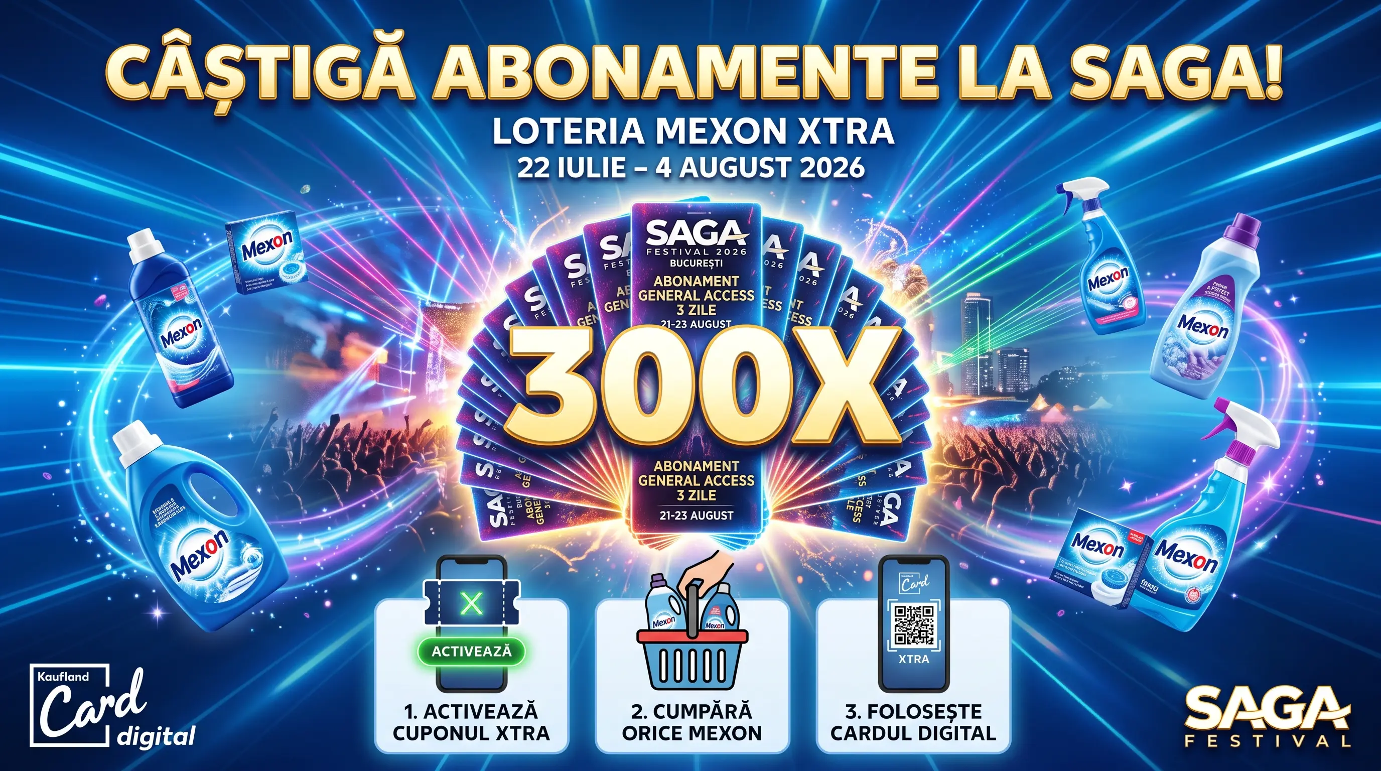 Concurs Concurs Kaufland: Cumpără Mexon și câștigă abonament Saga Festival (până pe 4...