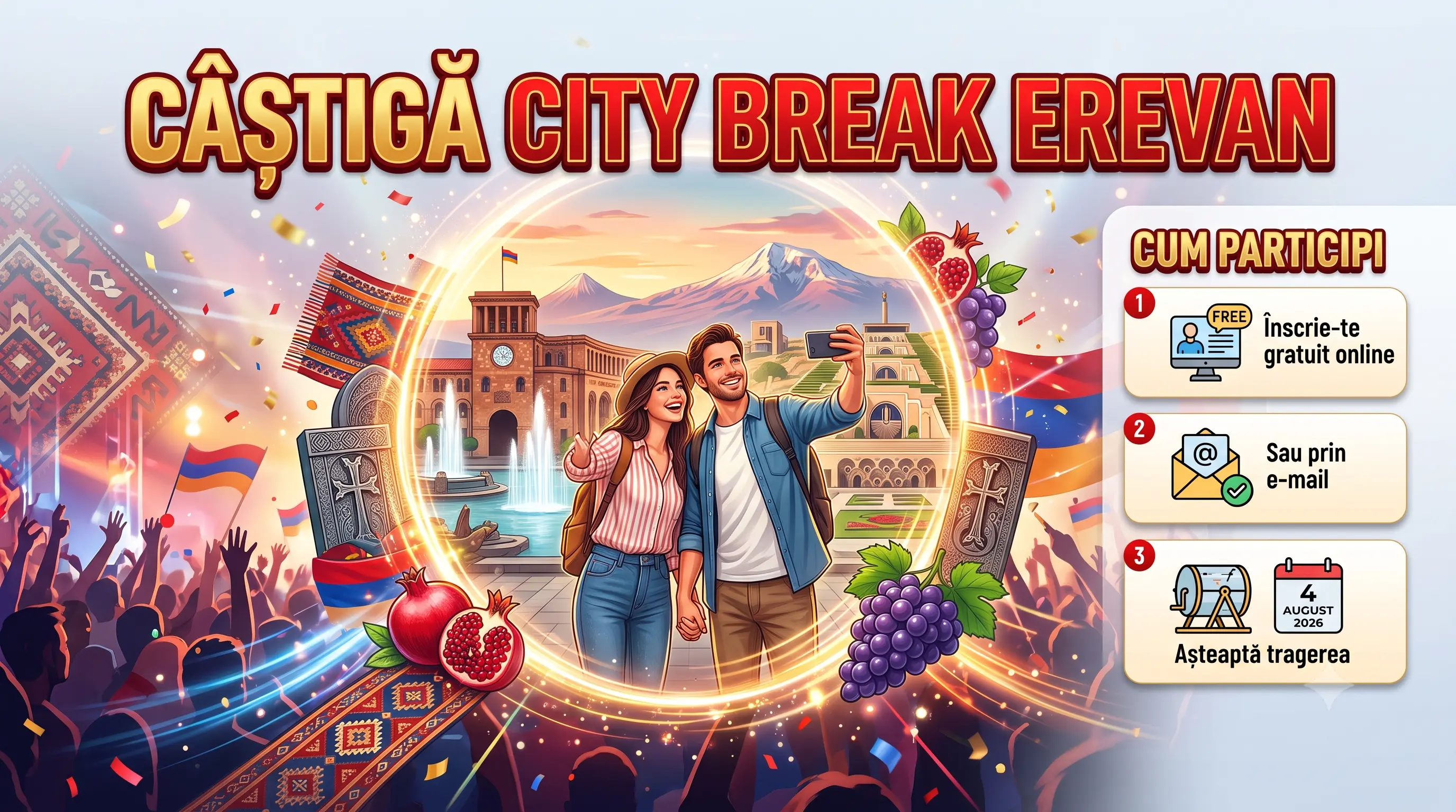 Concurs Festivalul Strada Armenească: Câștigă un City Break la Erevan (până pe 3 August)