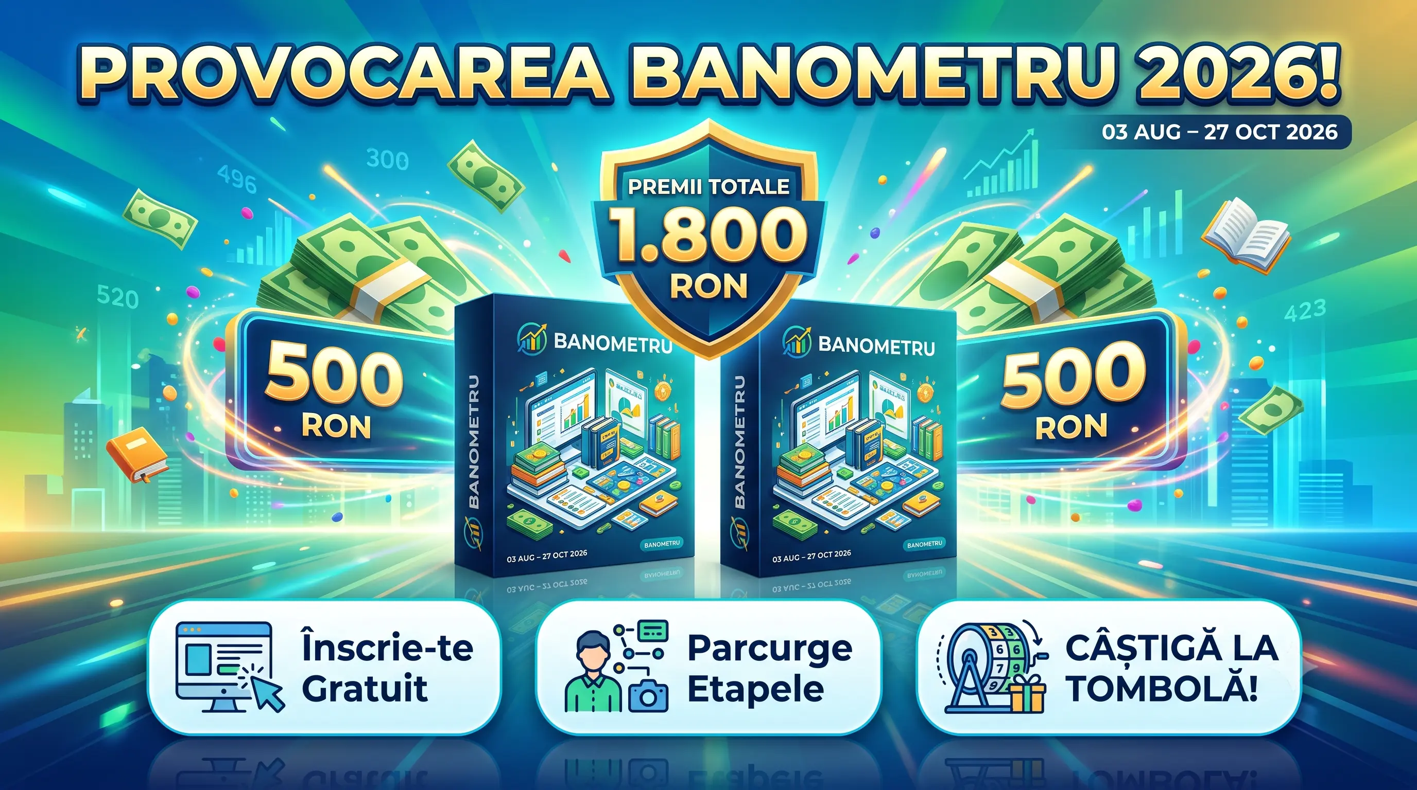 Concurs Banometru: Câștigă premii în valoare de 1.800 lei (până pe 27 Octombrie)