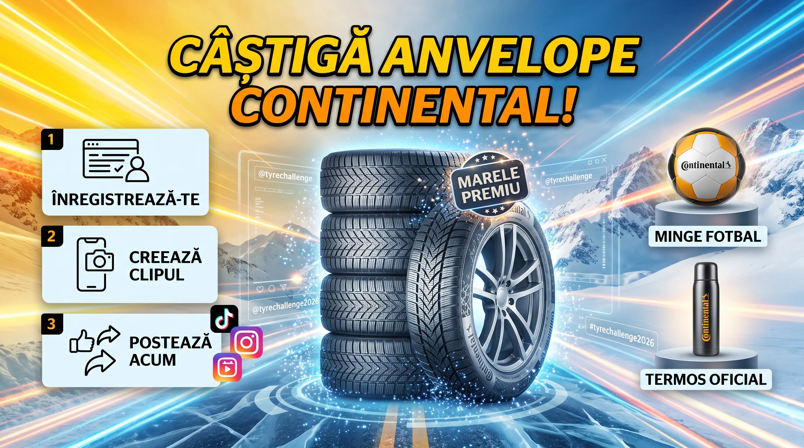 Concurs Continental - Câștigă anvelope de iarnă (până pe 7 Septembrie)