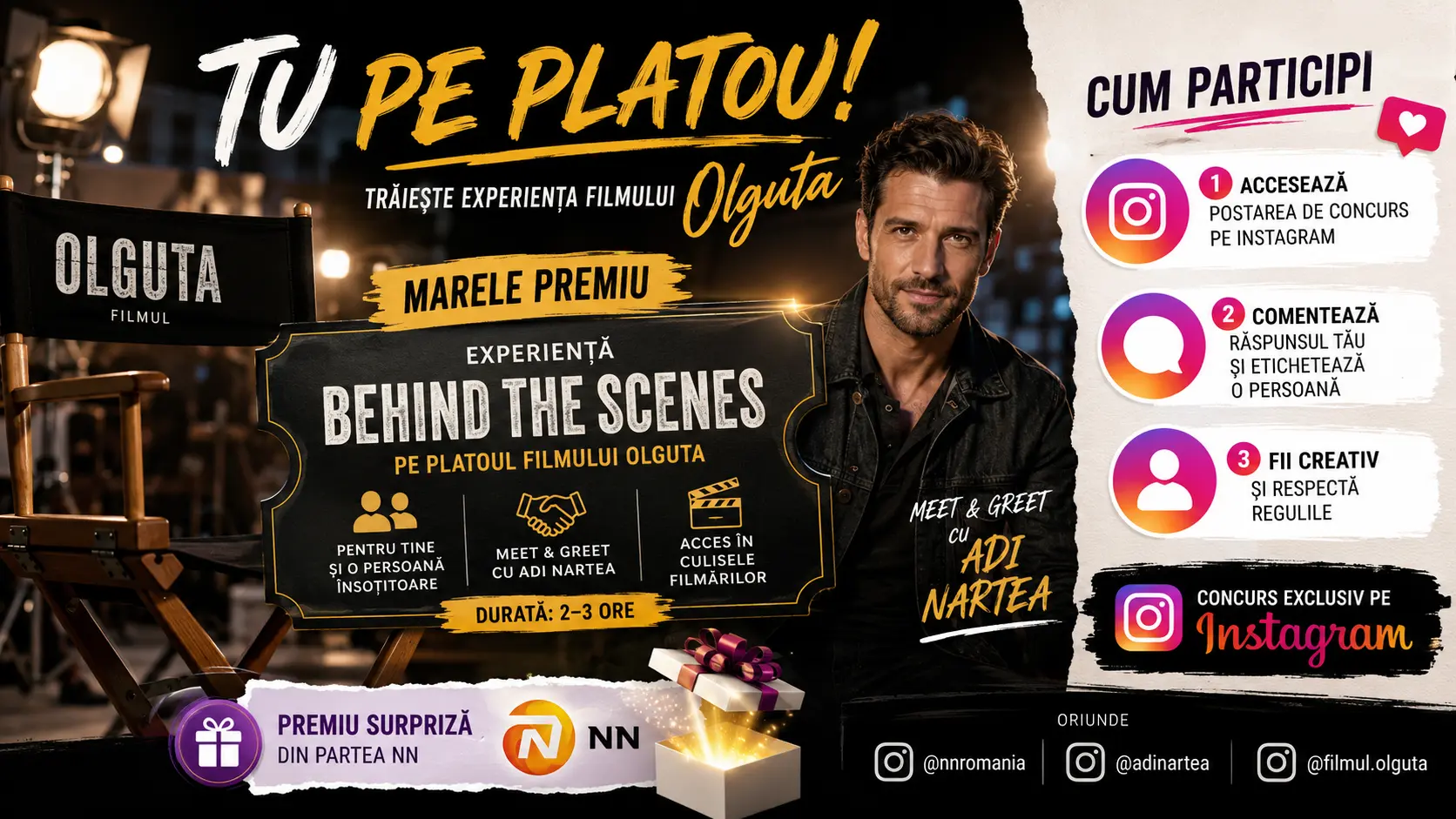 Concurs NN Romania: Câștigă o experiență pe platoul filmului Olguta (până pe 31 August) -...