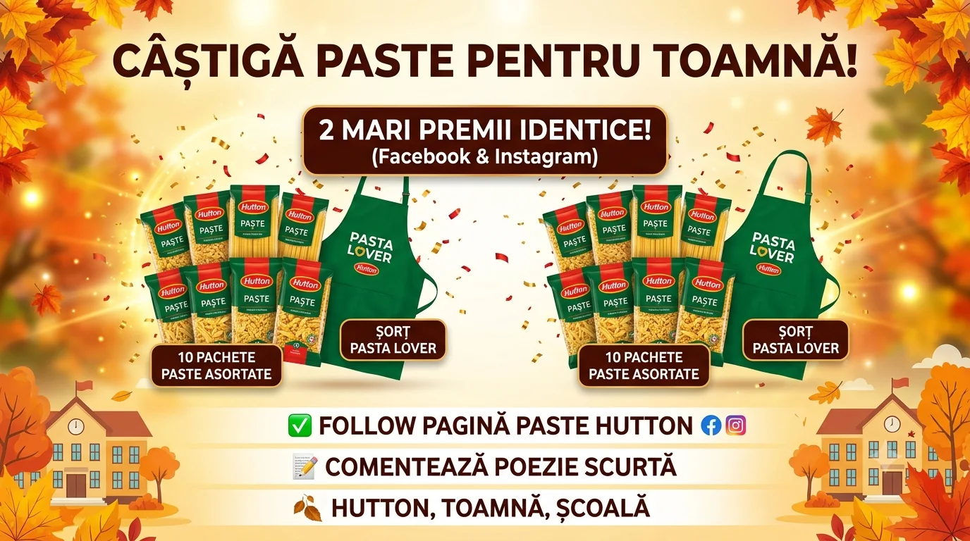 Cine a câștigat la Concurs Paste Hutton - Scrie o...? | Concursier