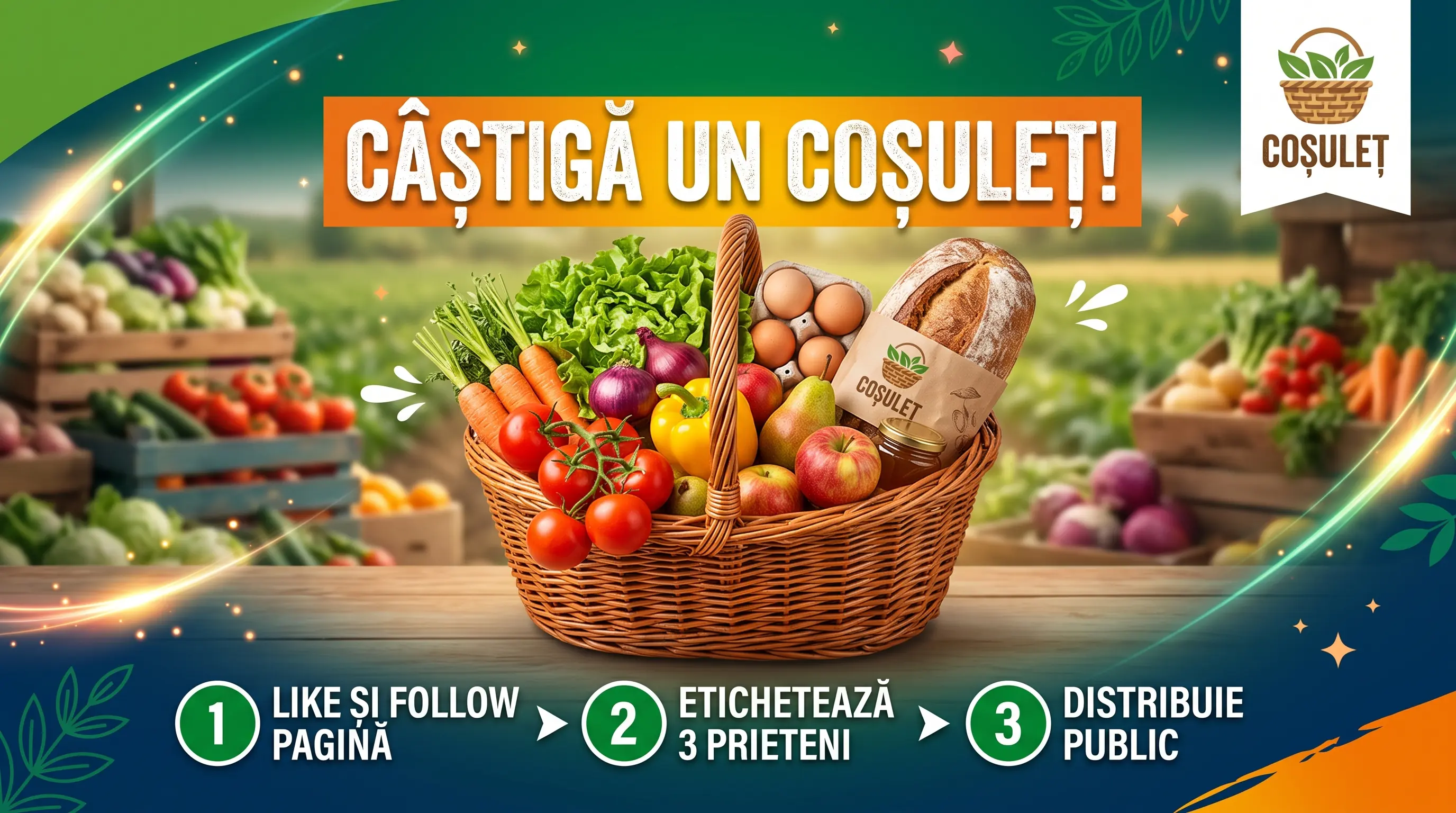 Concurs Coșuleț: Câștigă un coș cu produse locale (până pe 21 septembrie) - Concurs Gratuit...