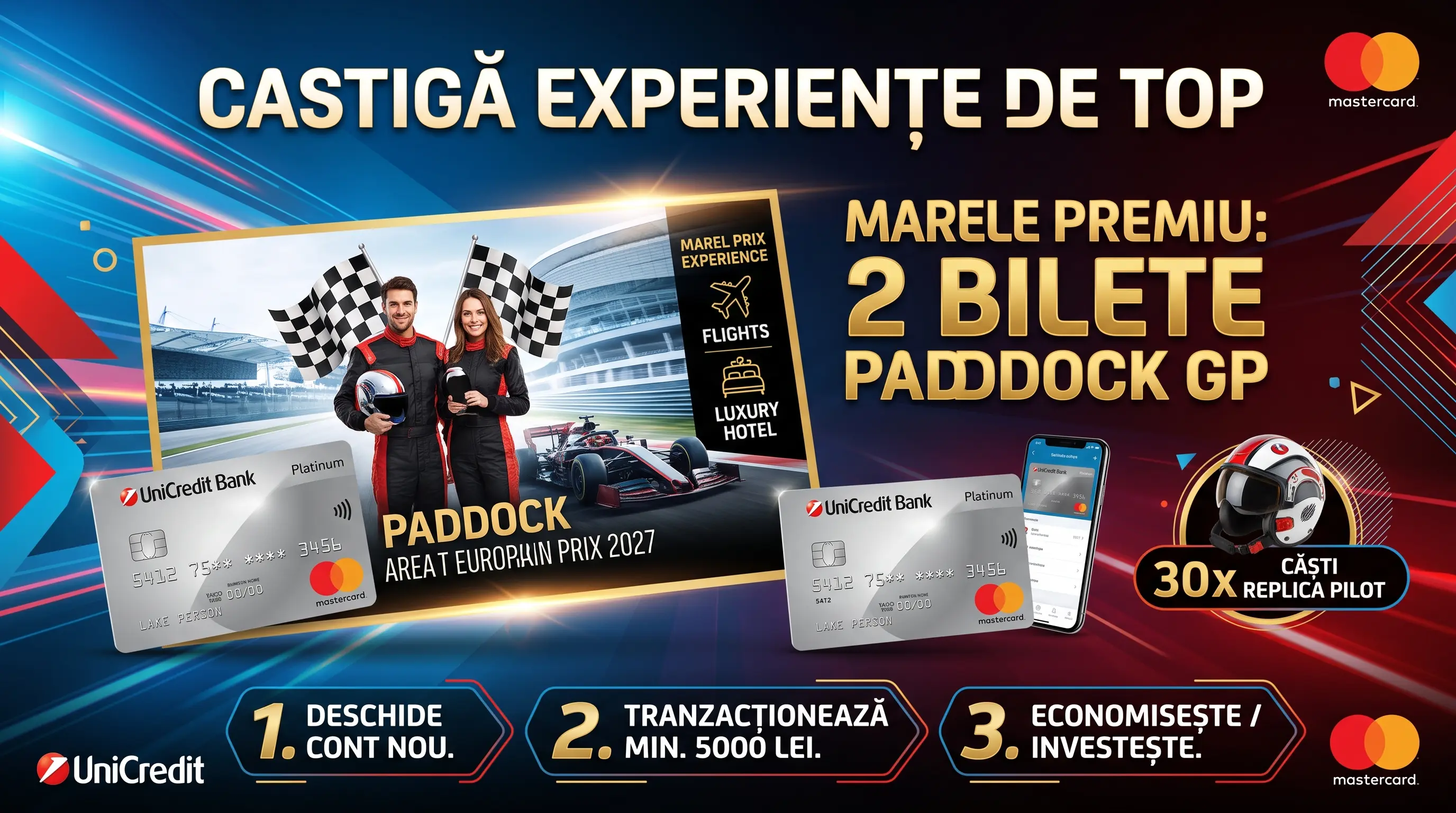 Concurs UniCredit Bank - Bilete paddock F1 2027 (până pe 30 octombrie) - Concursier