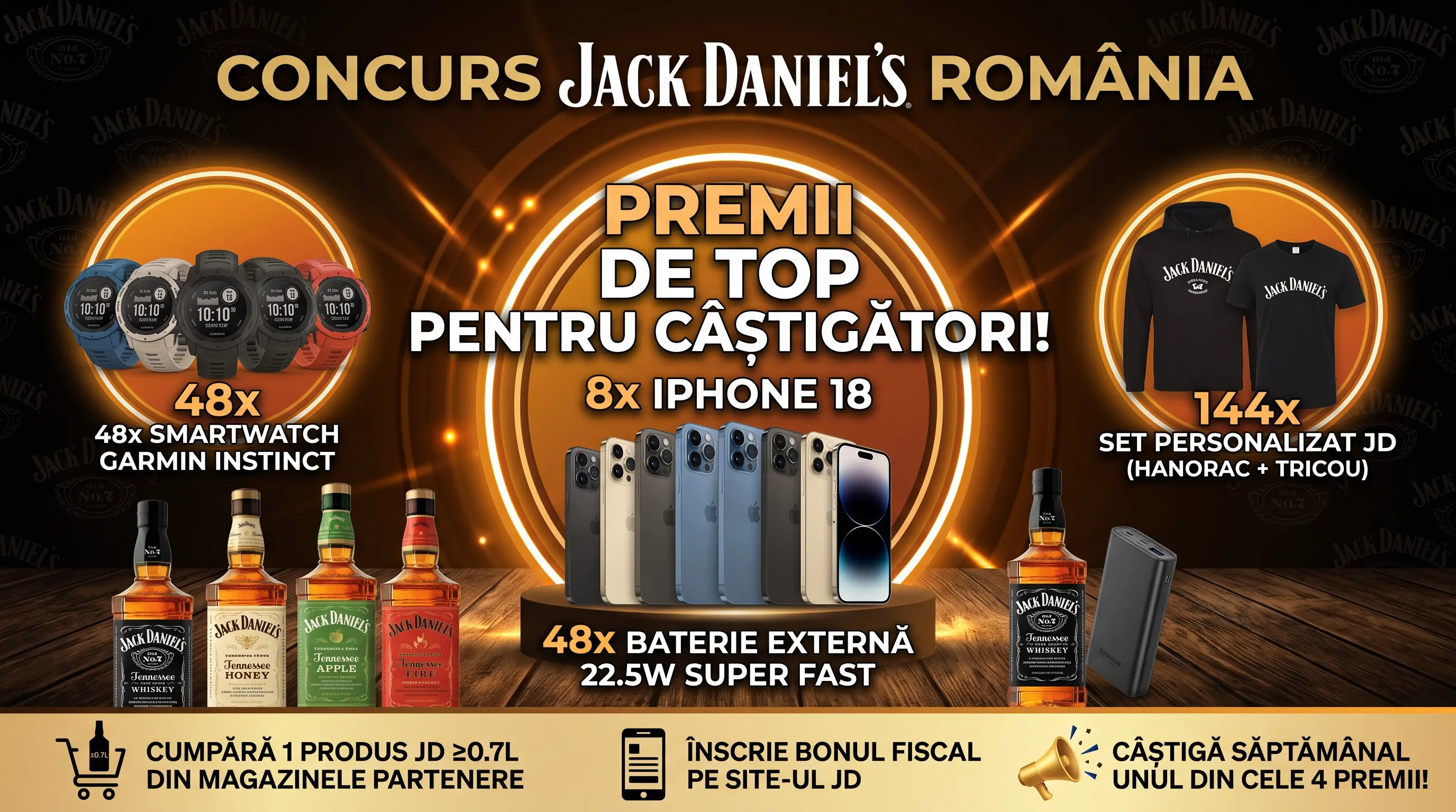 Concurs Concurs Jack Daniel's Cumpără și câștigă iPhone 18 (până pe 29 octombrie) - câștigă...