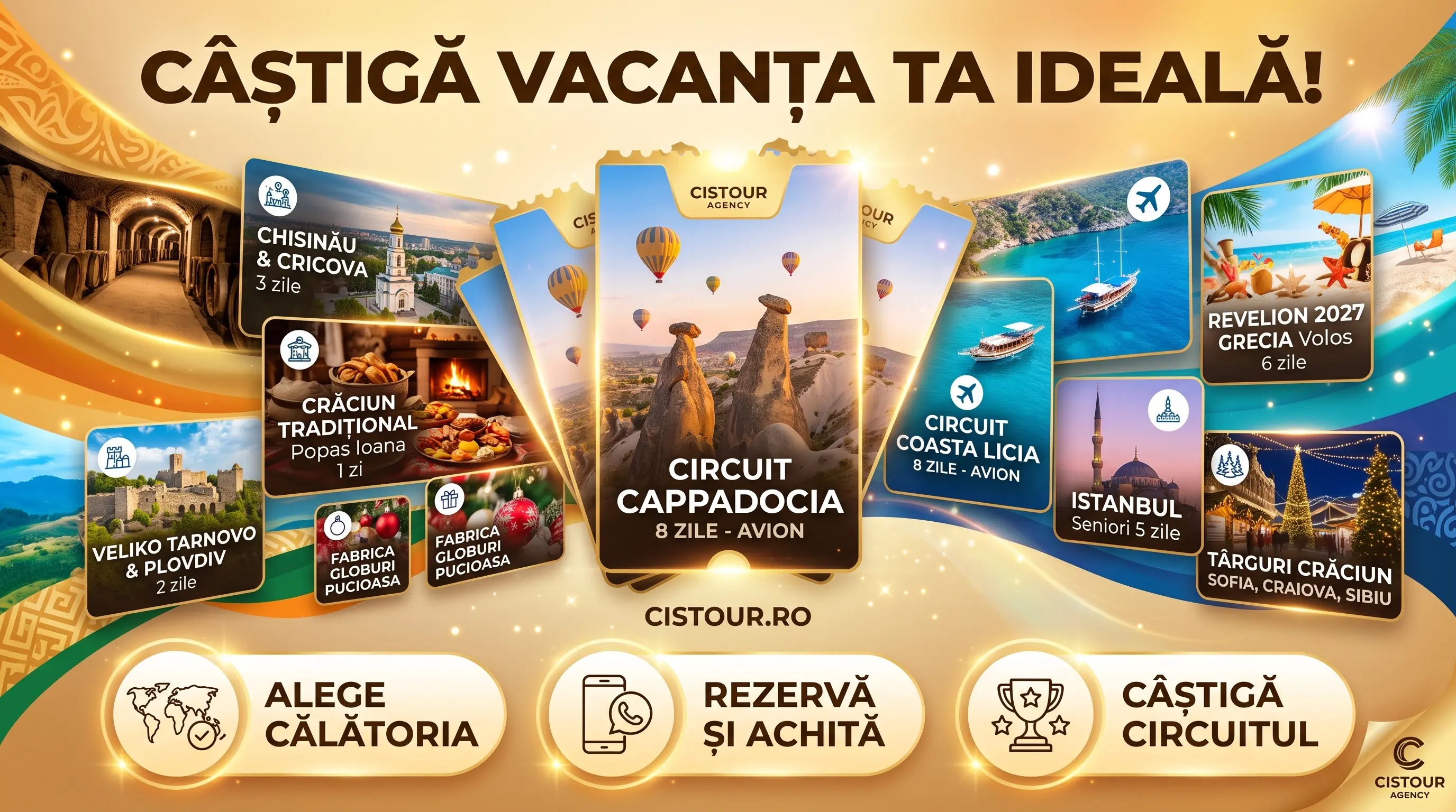 Concurs Cistour Agency - Câștigă un Circuit Cappadocia - 8 zile (până pe 19 septembrie) -...
