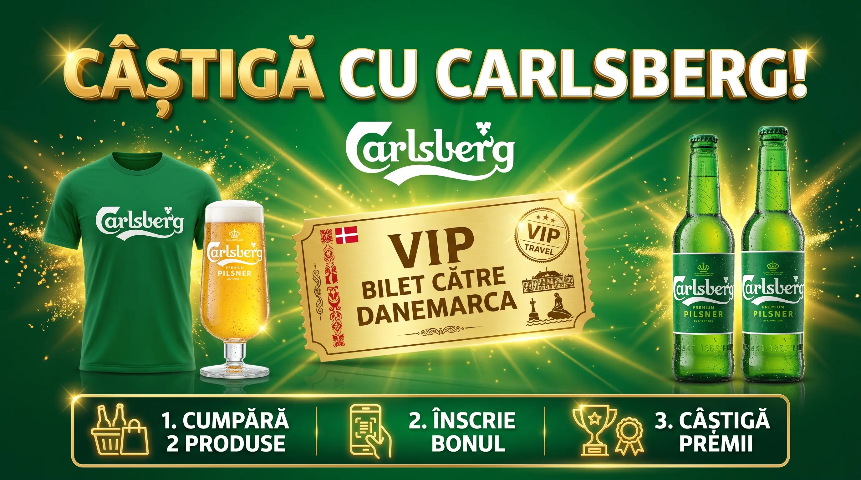 Concurs Concurs Carlsberg: Cumpără și câștigă o experiență în Danemarca (până pe 15...