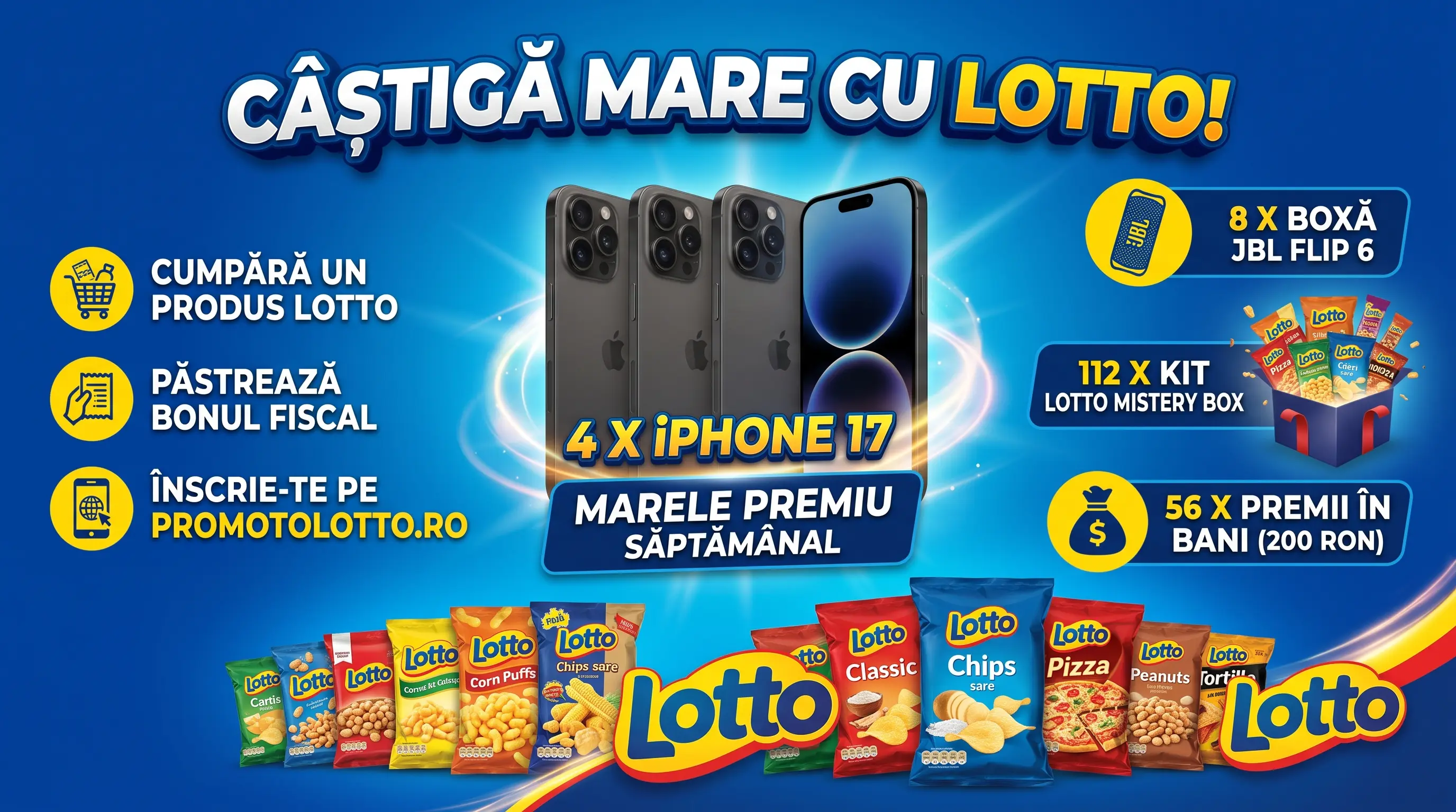 Concurs Lotto: Cumpără și câștigă iPhone 17 (până pe 13 octombrie) - Concursier