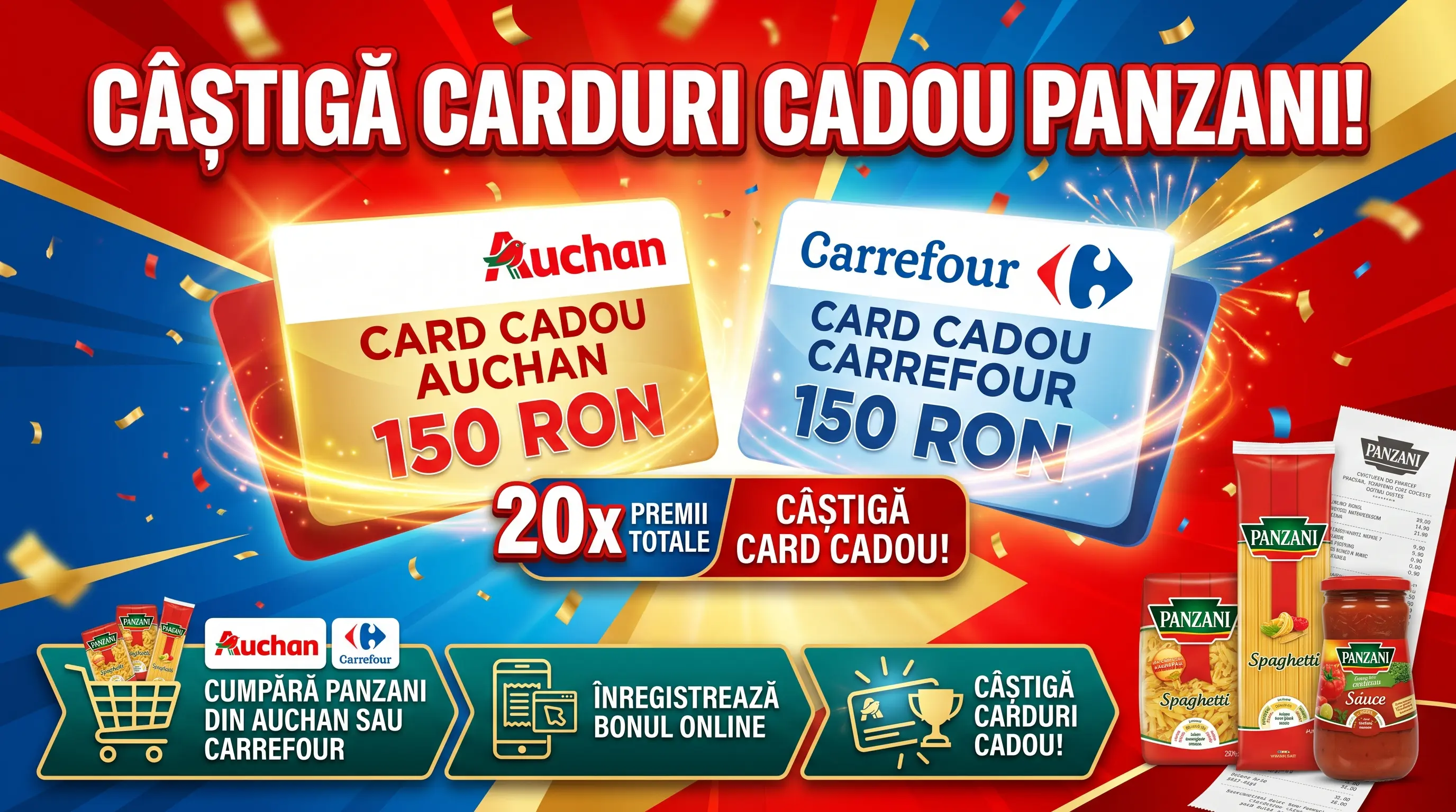 Concurs Panzani - Cumpără și câștigă carduri de cumpărături (până pe 13 octombrie) - Concursier