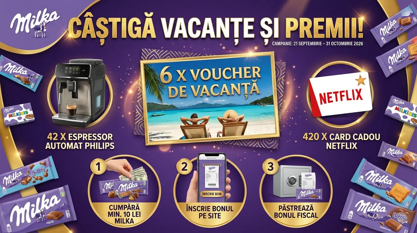Concurs Milka: Cumpără și câștigă un Espressor Philips (până pe 31 Octombrie) - Concursier