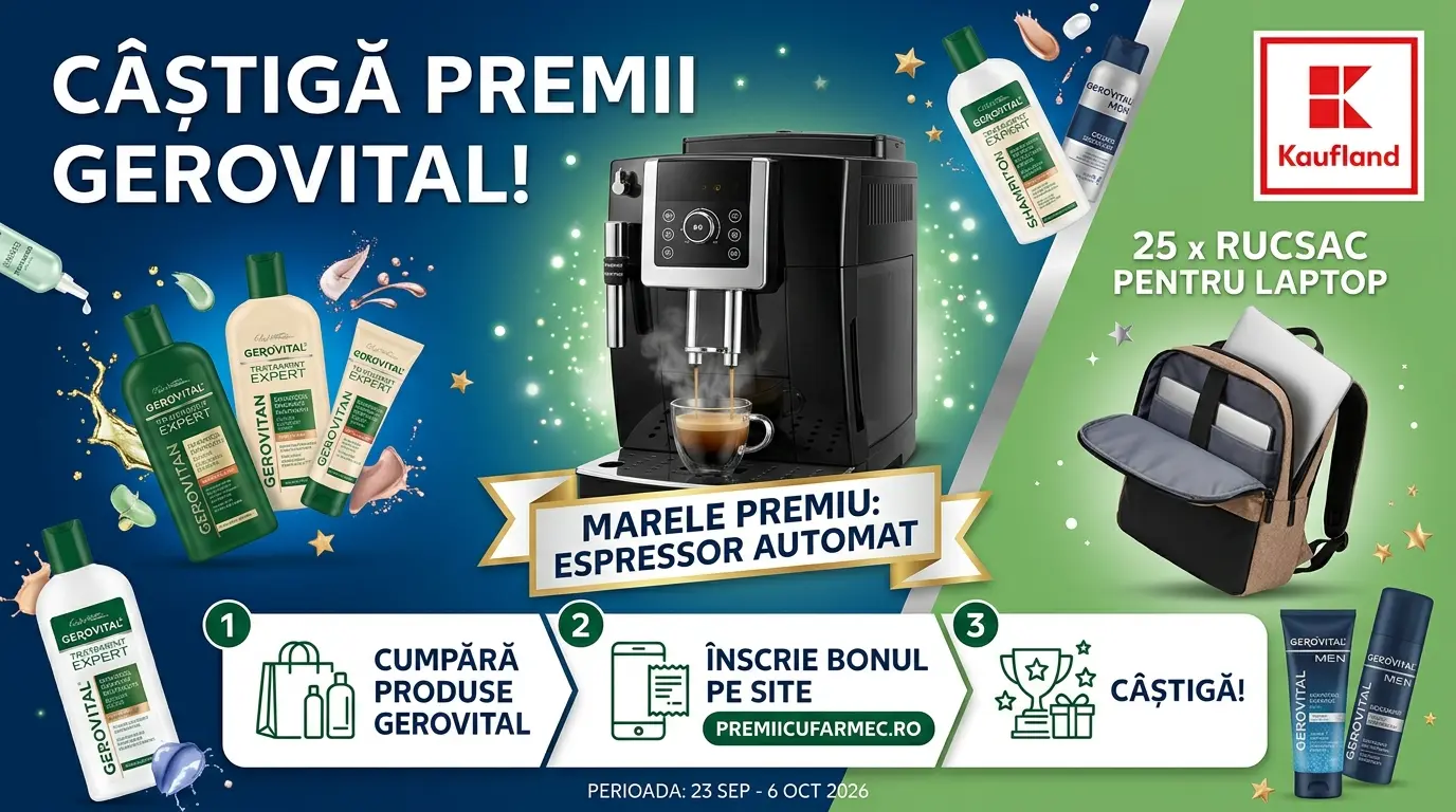 Câștigători concurs Gerovital – Espressor (Octombrie 2026)