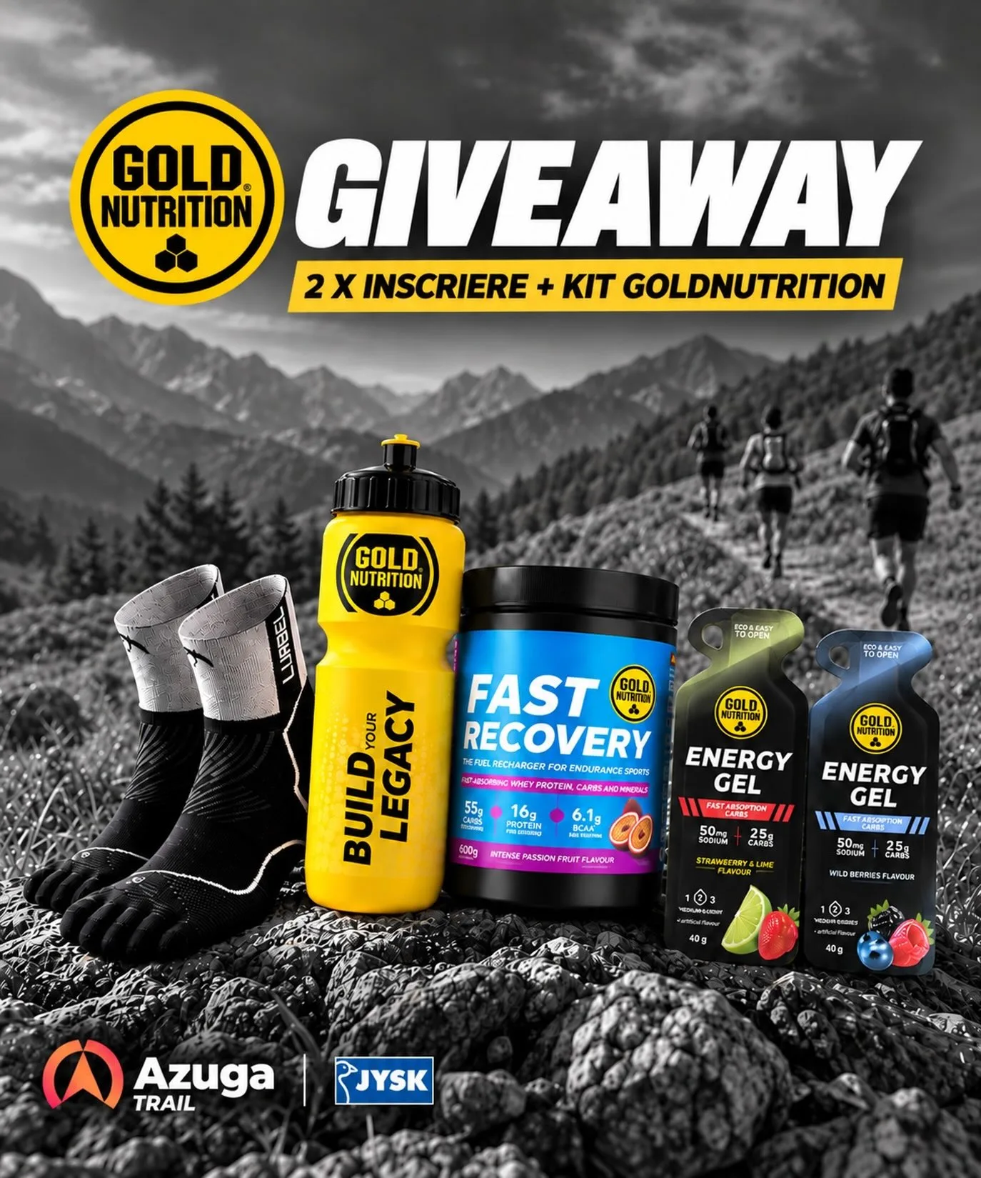 Concurs Gold Nutrition România: Înscriere la Azuga Trail Race + Kit Gold Nutrition (până pe...