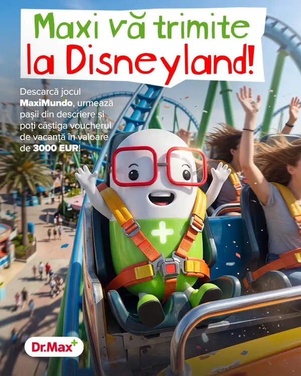 Concurs Dr. Max: Câștigă o vacanță la Disneyland Paris (până pe 5 Noiembrie) - Concurs...