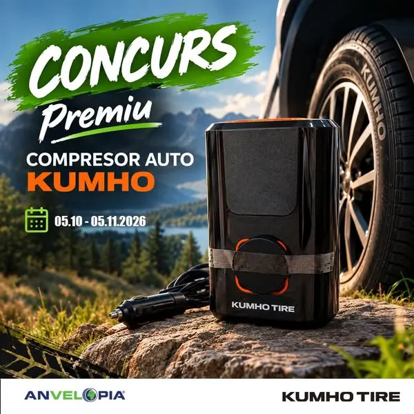 Concurs Anvelopia: Câștigă un compresor auto Kumho (până pe 5 Noiembrie) - Concurs Gratuit...