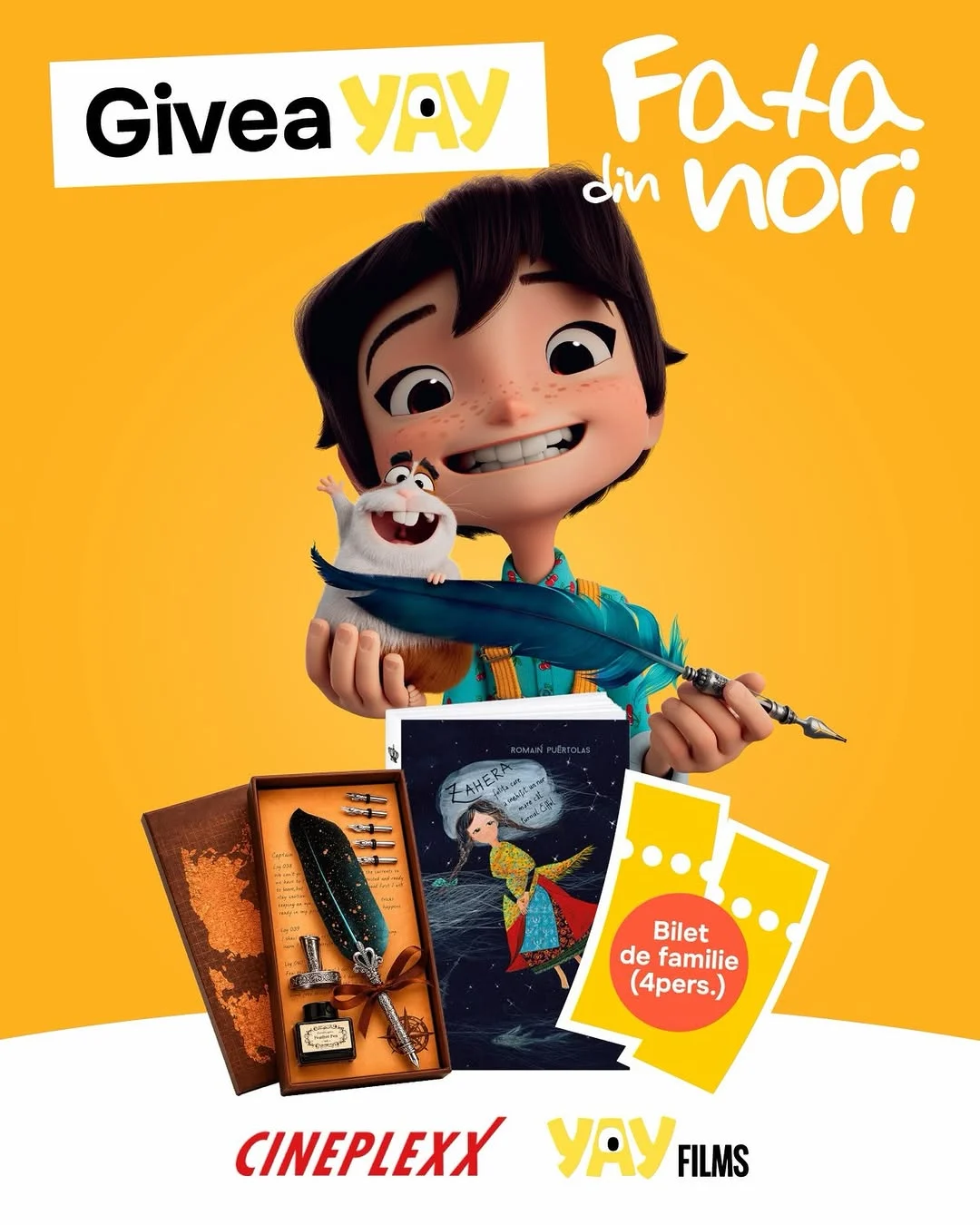Concurs Yay Films și Cineplexx: Câștigă un bilet de familie la filmul „Fata din nori” (până...