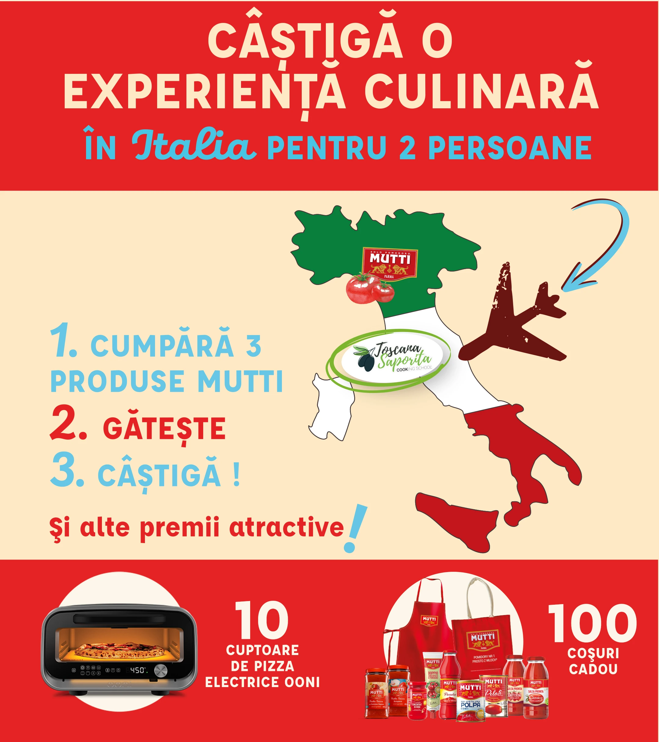 Concurs Concurs Mutti - Gătește cu Mutti și câștigă o excursie culinară în Italia (până pe...