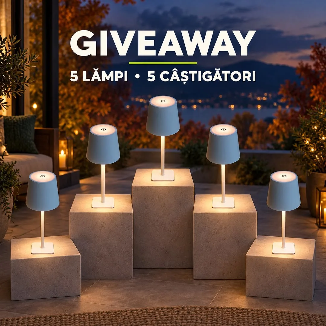 Concurs EcoLeduri: Câștigă 5 Lămpi de Masă LED cu Touch (până pe 22 Octombrie) - Concurs...