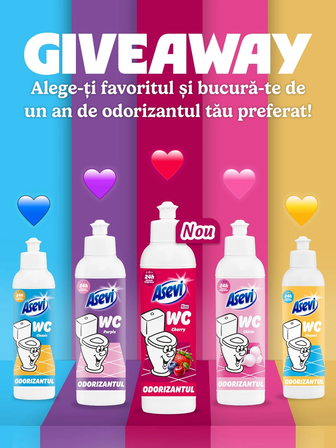 Concurs Asevi România: Câștigă un an de Asevi Deo WC (până pe 29 Octombrie)