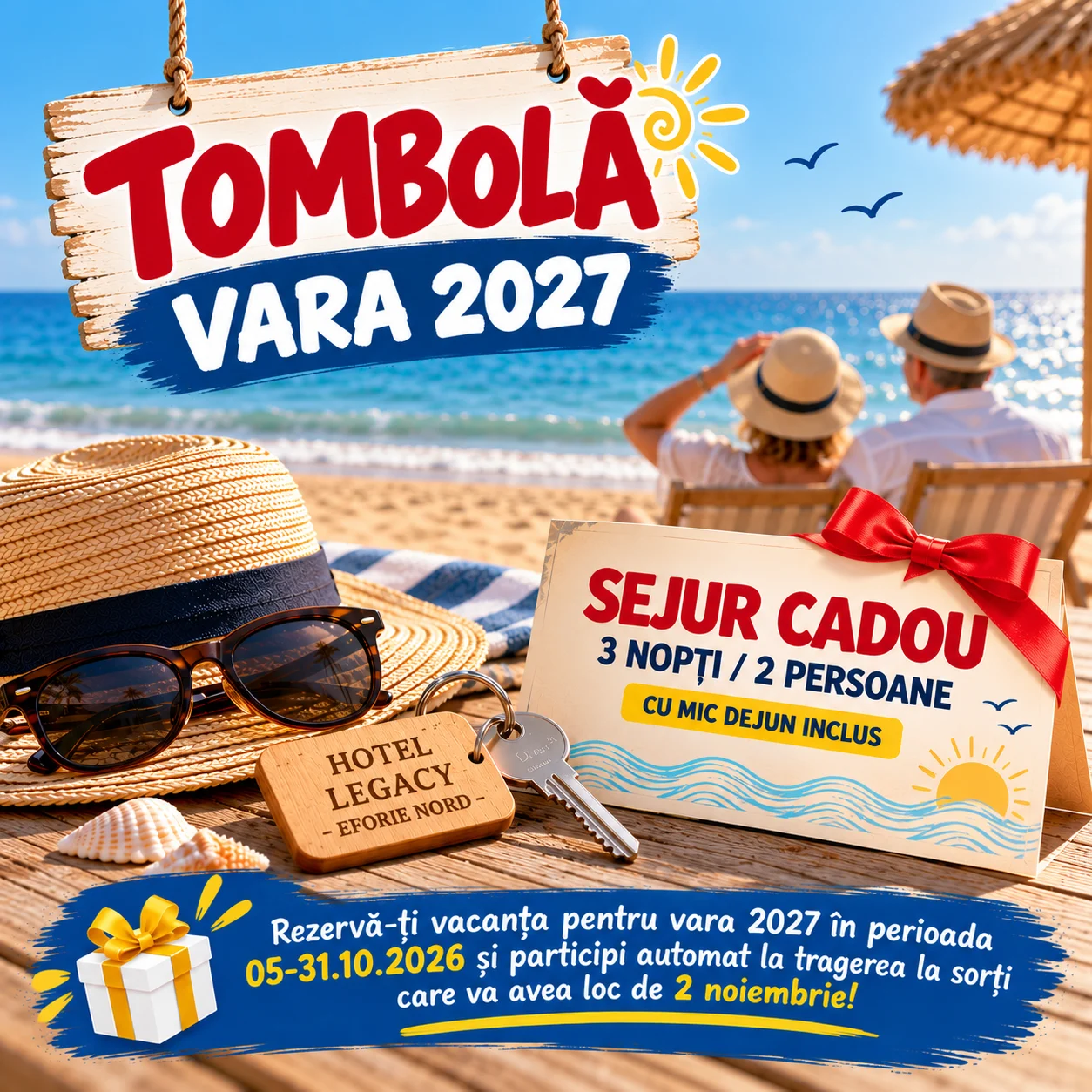 Concurs Hotel Legacy - Rezervă pentru vara 2027 și câștigă un sejur de 3 nopți (până pe 31...