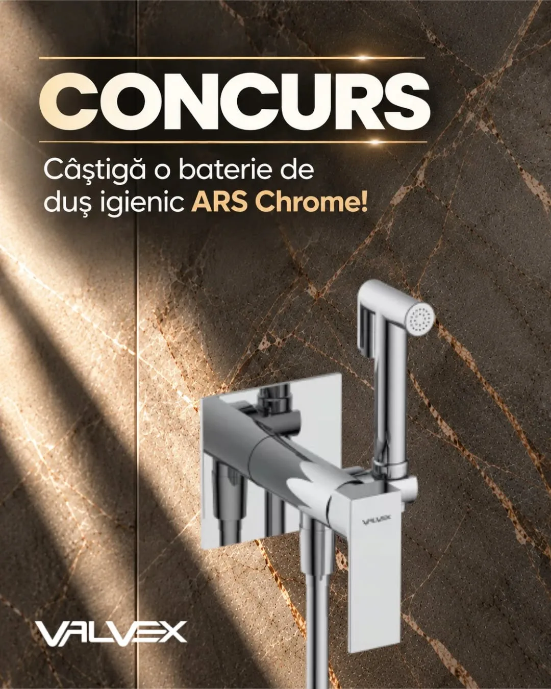 Concurs Valvex România: Câștigă o Baterie de Duș Igienic ARS Chrome (până pe 27 Octombrie)