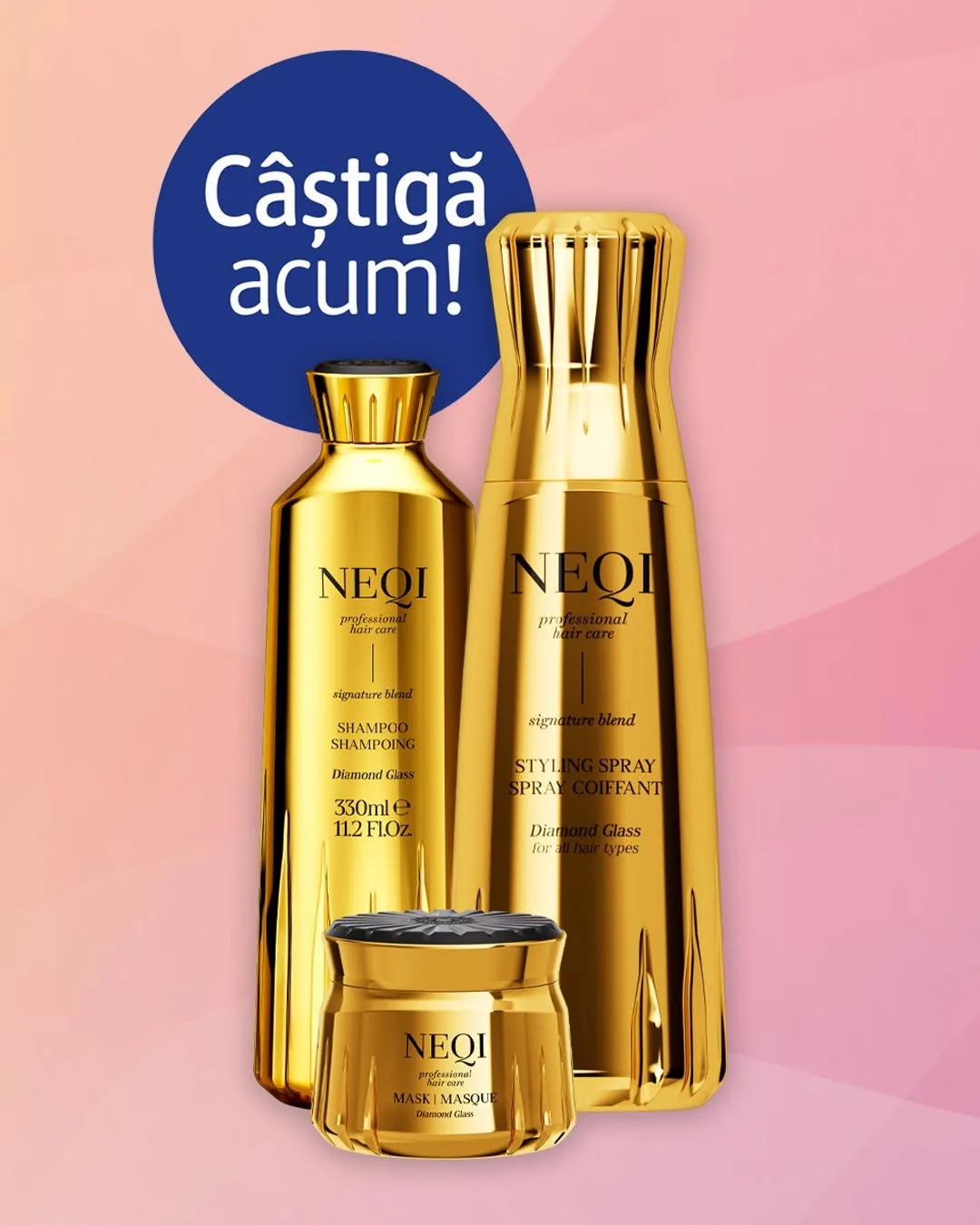 Concurs dm România: Câștigă un Kit NEQI Diamond Glass (până pe 27 Octombrie)
