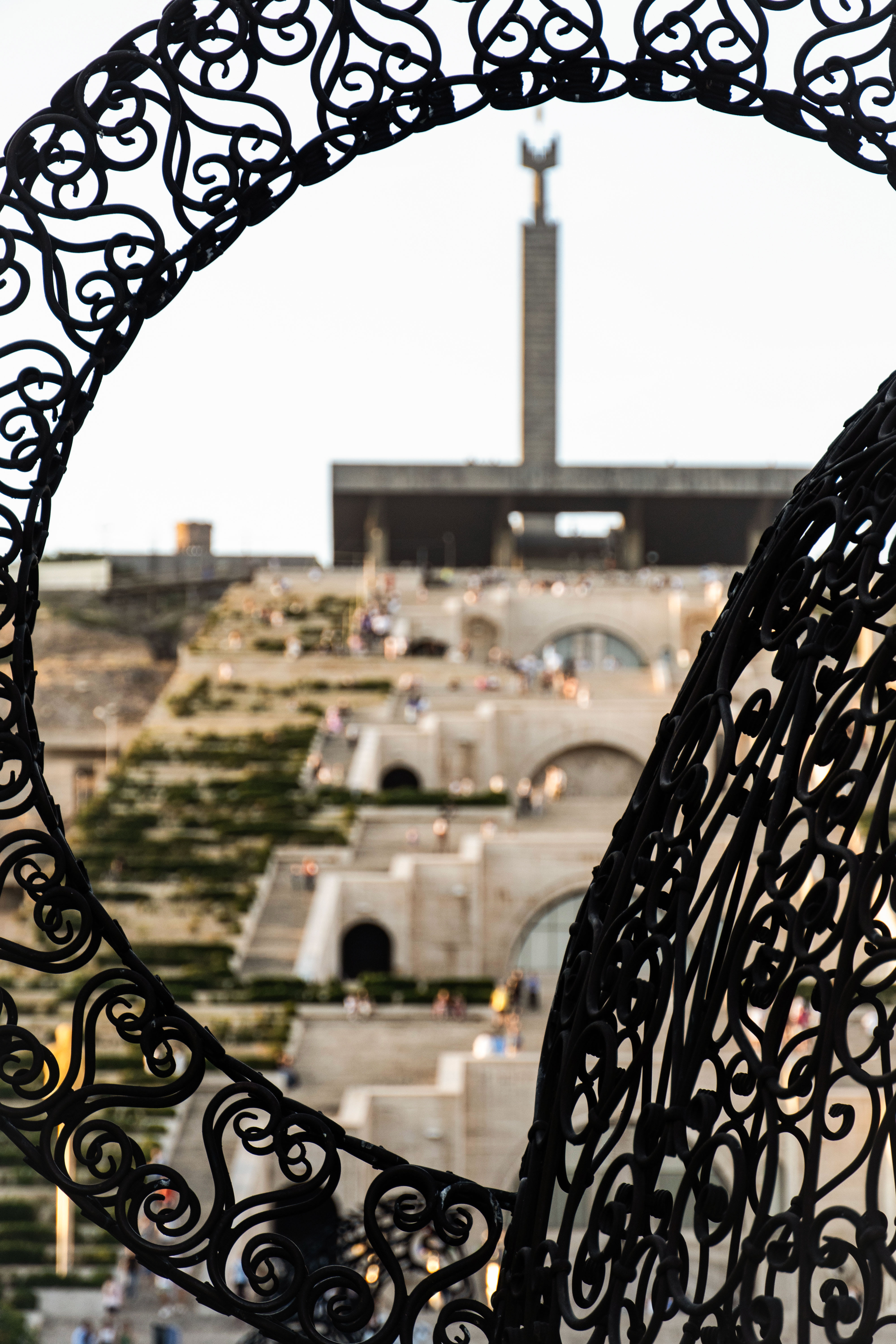 The Cascade seen through ironwork