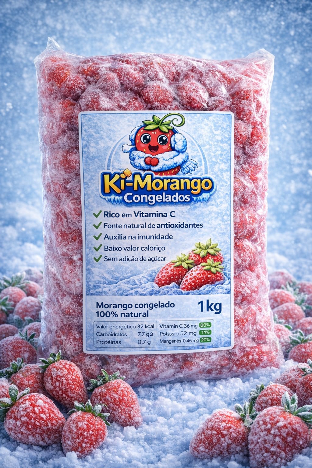 MORANGO CONGELADO - 1 KG