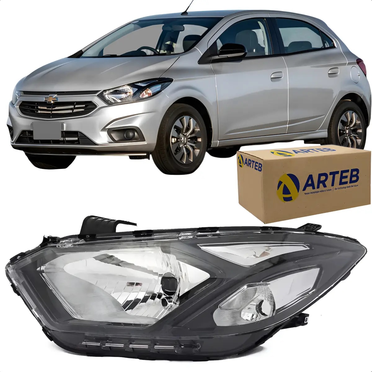 FAROL CHEVROLET ONIX / PRISMA 2017/2020 LADO ESQUERDO Original