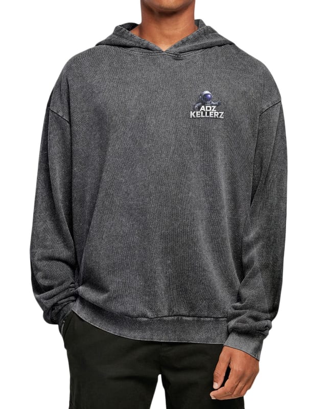 Adz Kellerz Acid Wash Oversize Hoodie