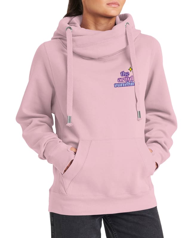 The Artful Sunshine GAME ON Cross Neck Hoodie