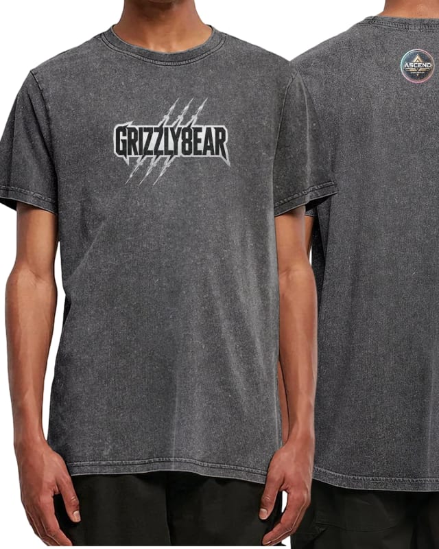 ASCEND x Grizzly8ear Grizzly Bear Acid Wash Tee