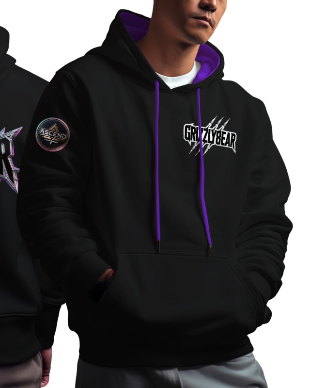 ASCEND x Grizzly8ear Grizzly Bear Contrast Hoodie