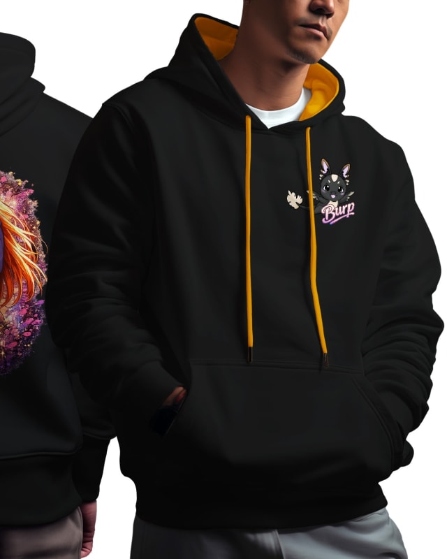 Rachy Sketch RACHY & BURP Contrast Hoodie