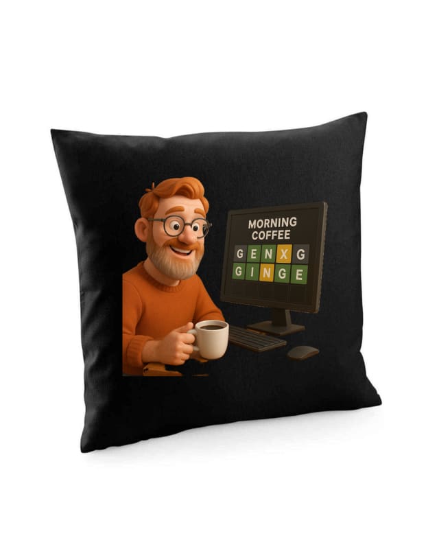 GenXGinger Morning Coffee Cushion Cover