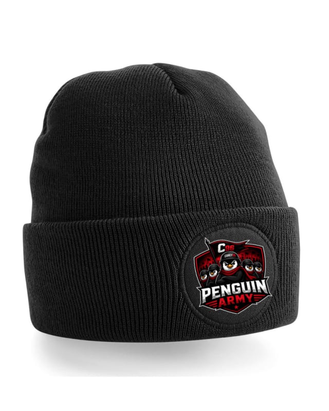 corey96 PENGUIN ARMY Cotton Patch Beanie