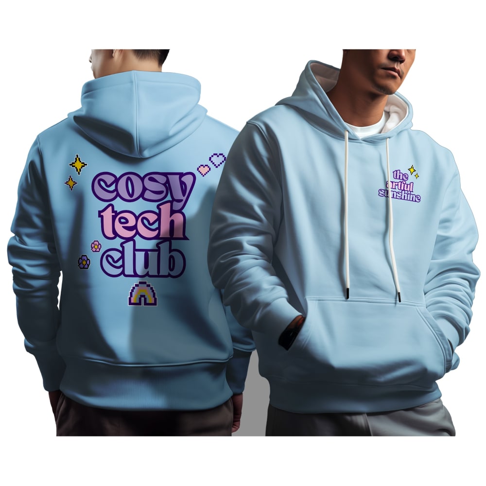 The Artful Sunshine COSY TECH CLUB Contrast Hoodie