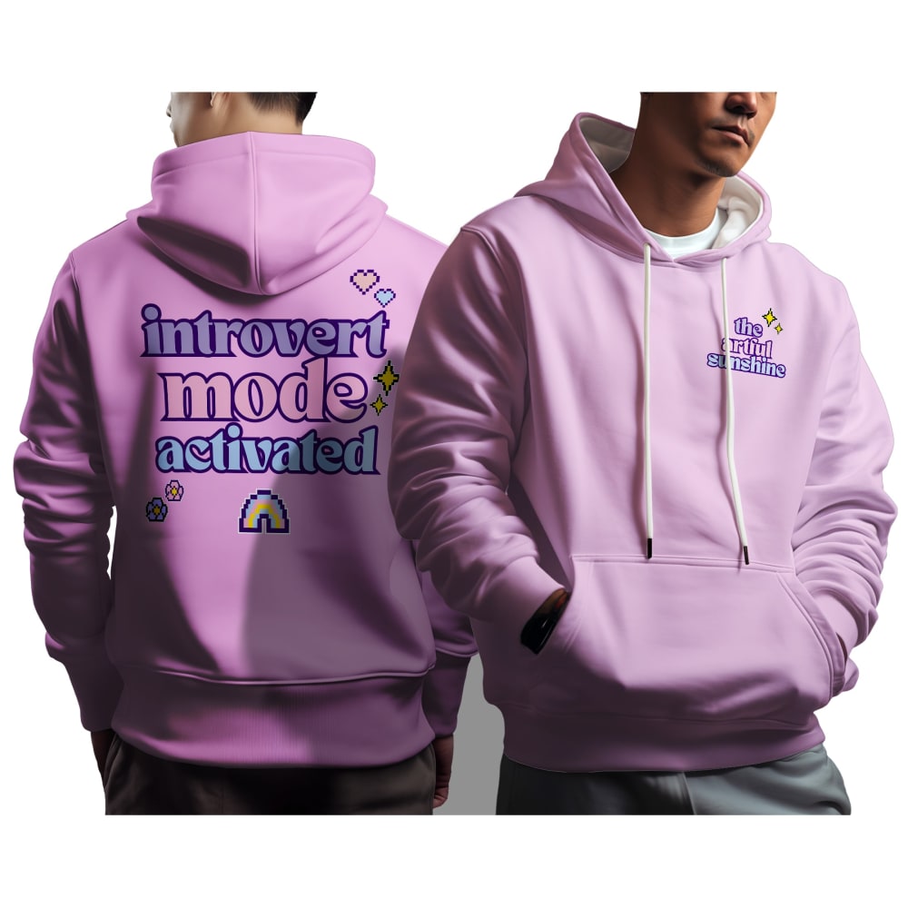 The Artful Sunshine INTROVERT MODE Contrast Hoodie