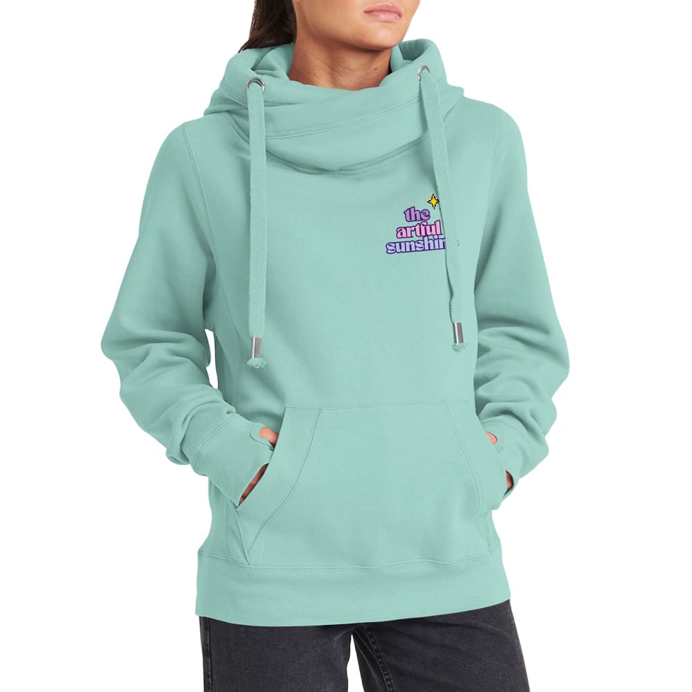 The Artful Sunshine COSY TECH CLUB Cross Neck Hoodie
