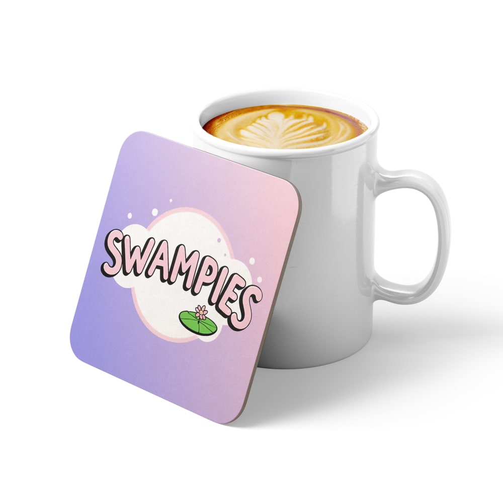 COLA PLAYS SWAMPIES Drinks Coaster