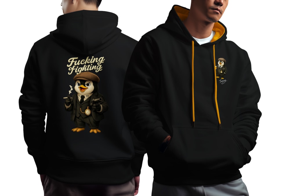ThomasPBShelby NO FIGHTING Contrast Hoodie