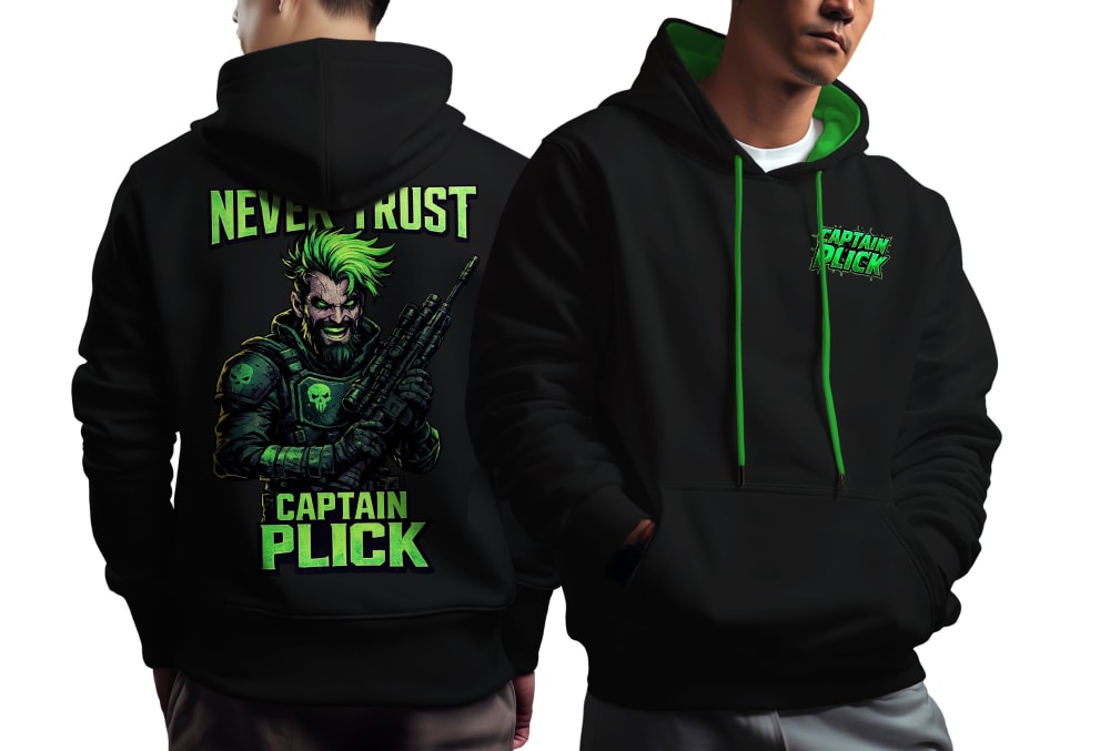 Captain Plick Contrast Hoodie