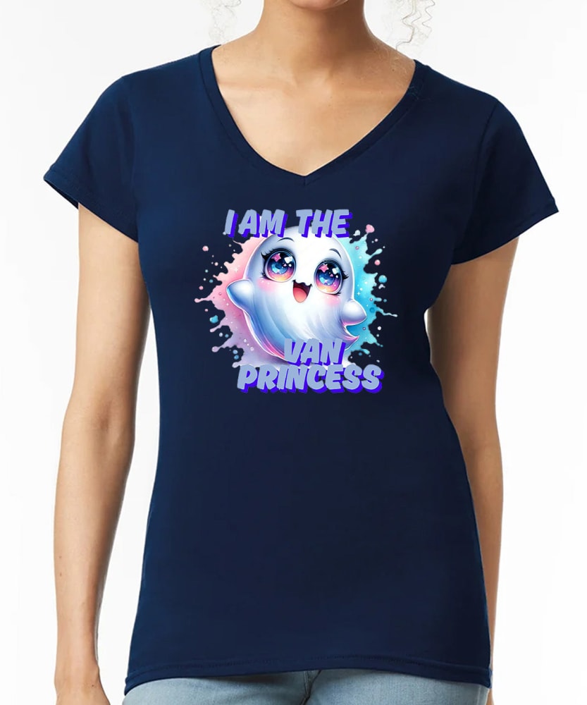 Ivy Snow VAN PRINCESS Women's V-Neck T-Shirt