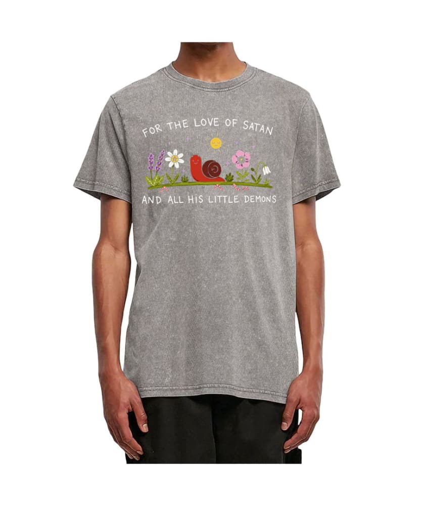 IrisKrist’s Garden Little demons Acid Wash Tee